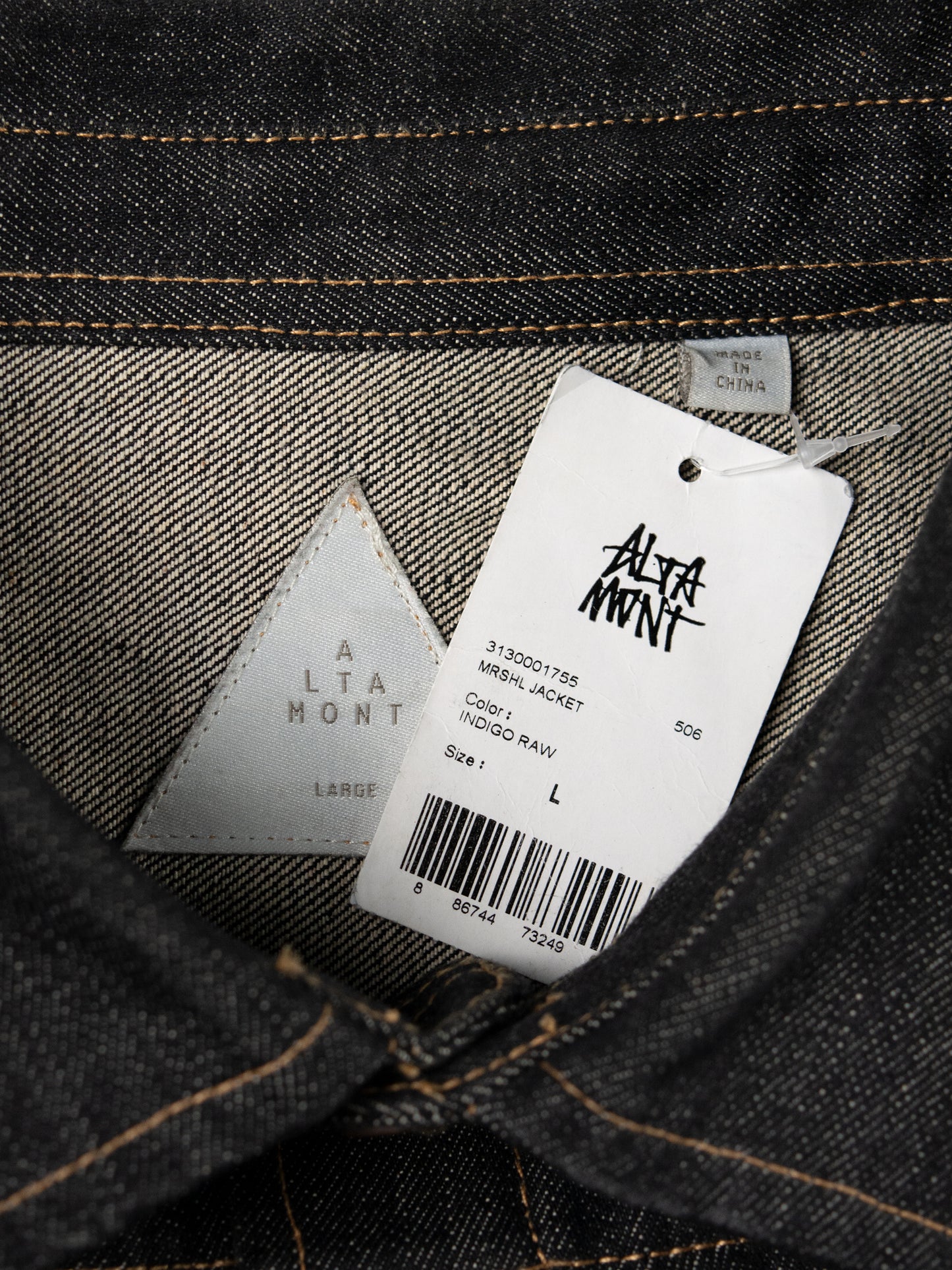 Altamont - S/S 2015 - MRSHL Jacket (Indigo Raw) - size L