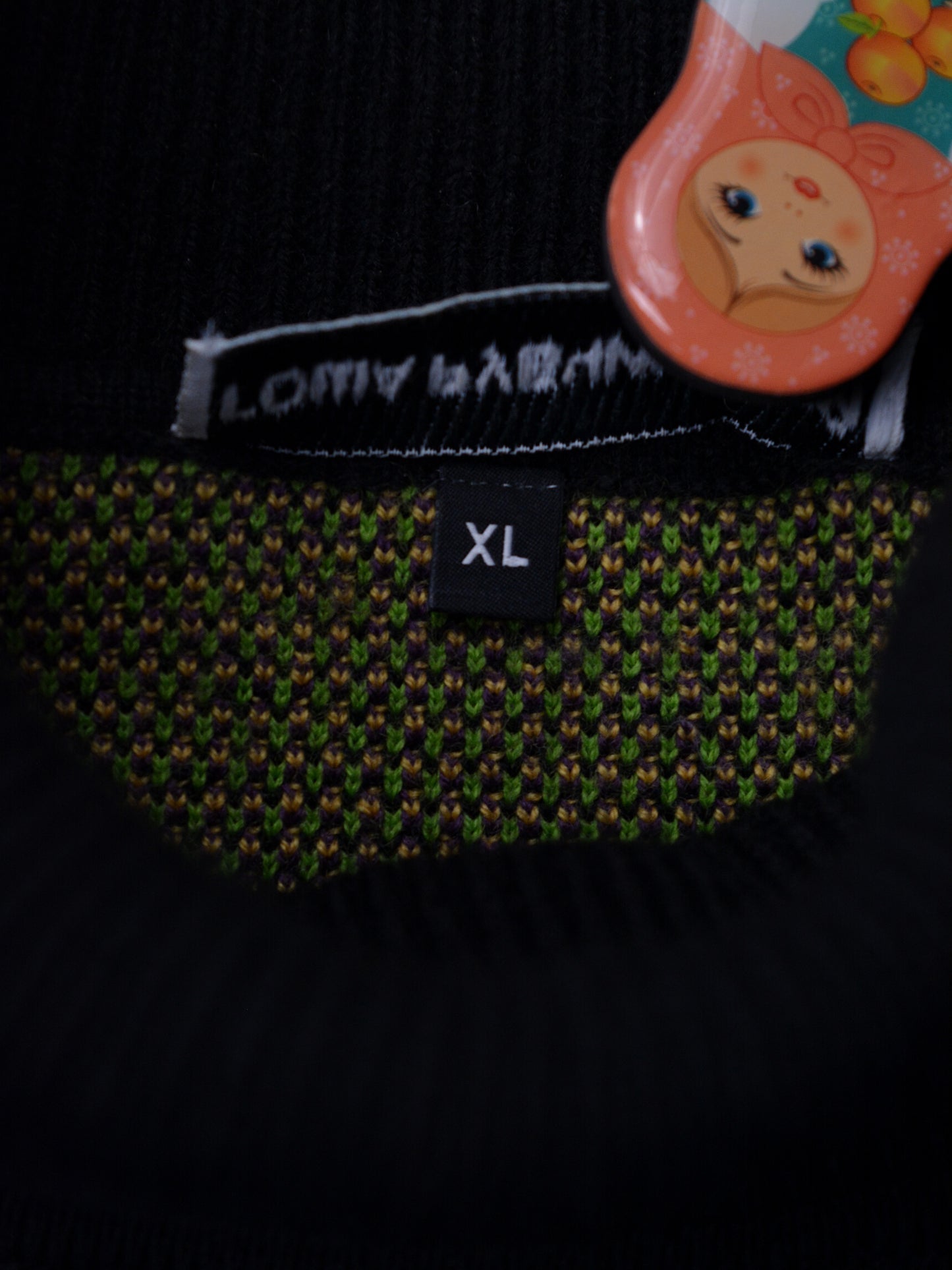 Gosha Rubchinskiy - A/W 2017 - Kazimir Malevich geometry turtleneck sweater (black) - size XL