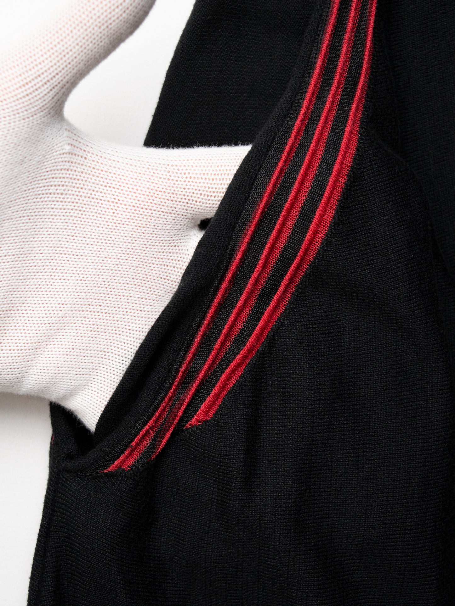 Y-3 - S/S 2016 - asymmetric midi dress with see-through stripes - size L