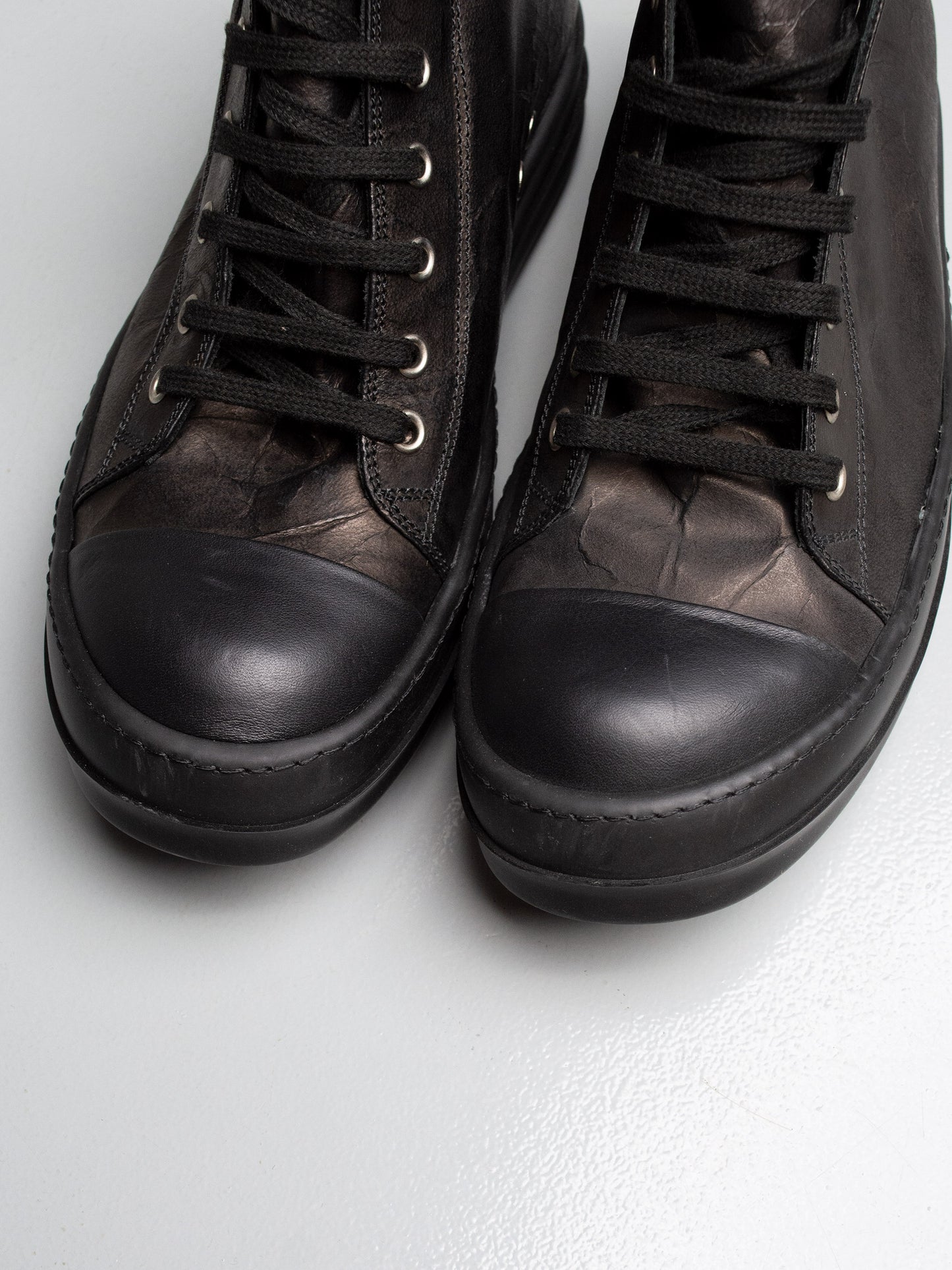Rick Owens "Ramones" leather sneakers - size 40