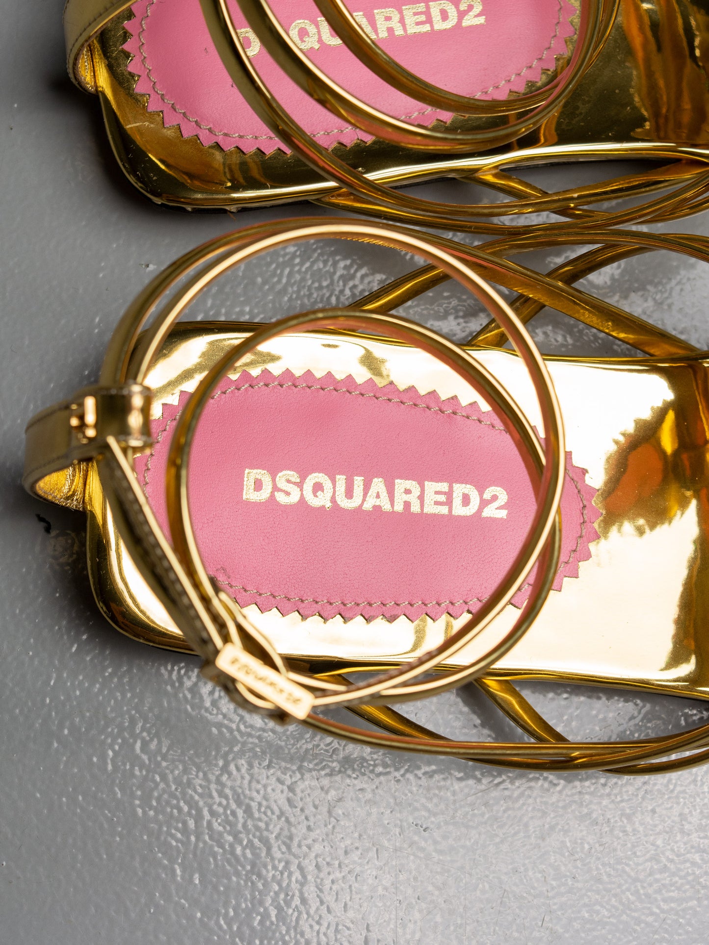 Dsquared2 S/S 2024 Marija Flat Sandals - size 38