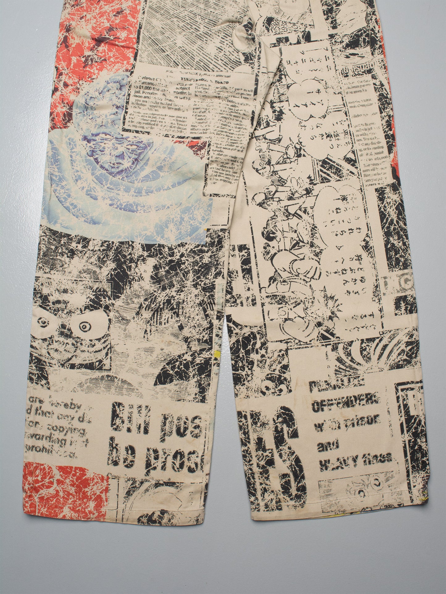 Y's - S/S 2013 - manga print pants - size 3
