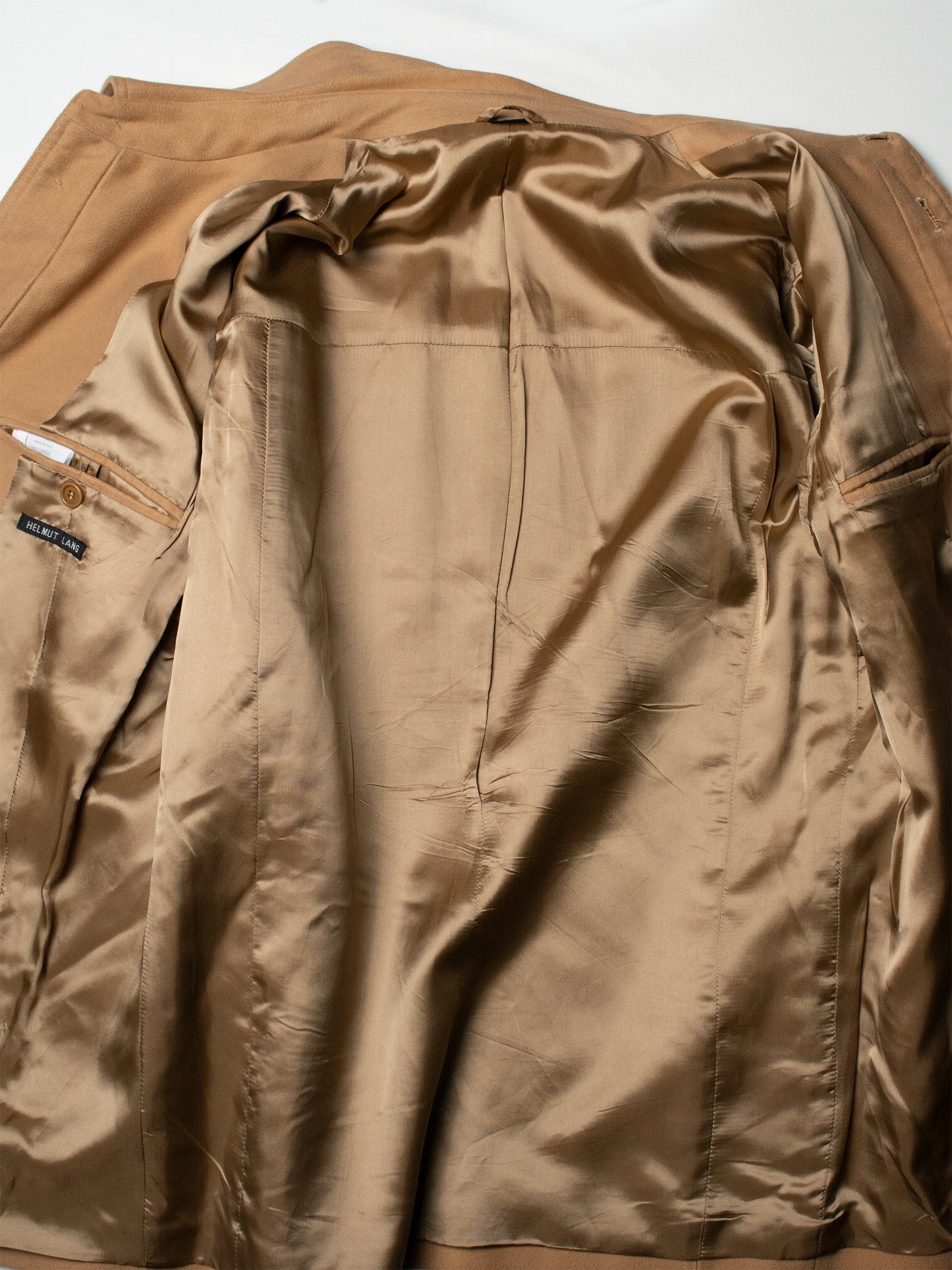 Helmut Lang - 1990s - moleskin cotton jacket (camel) - size 50
