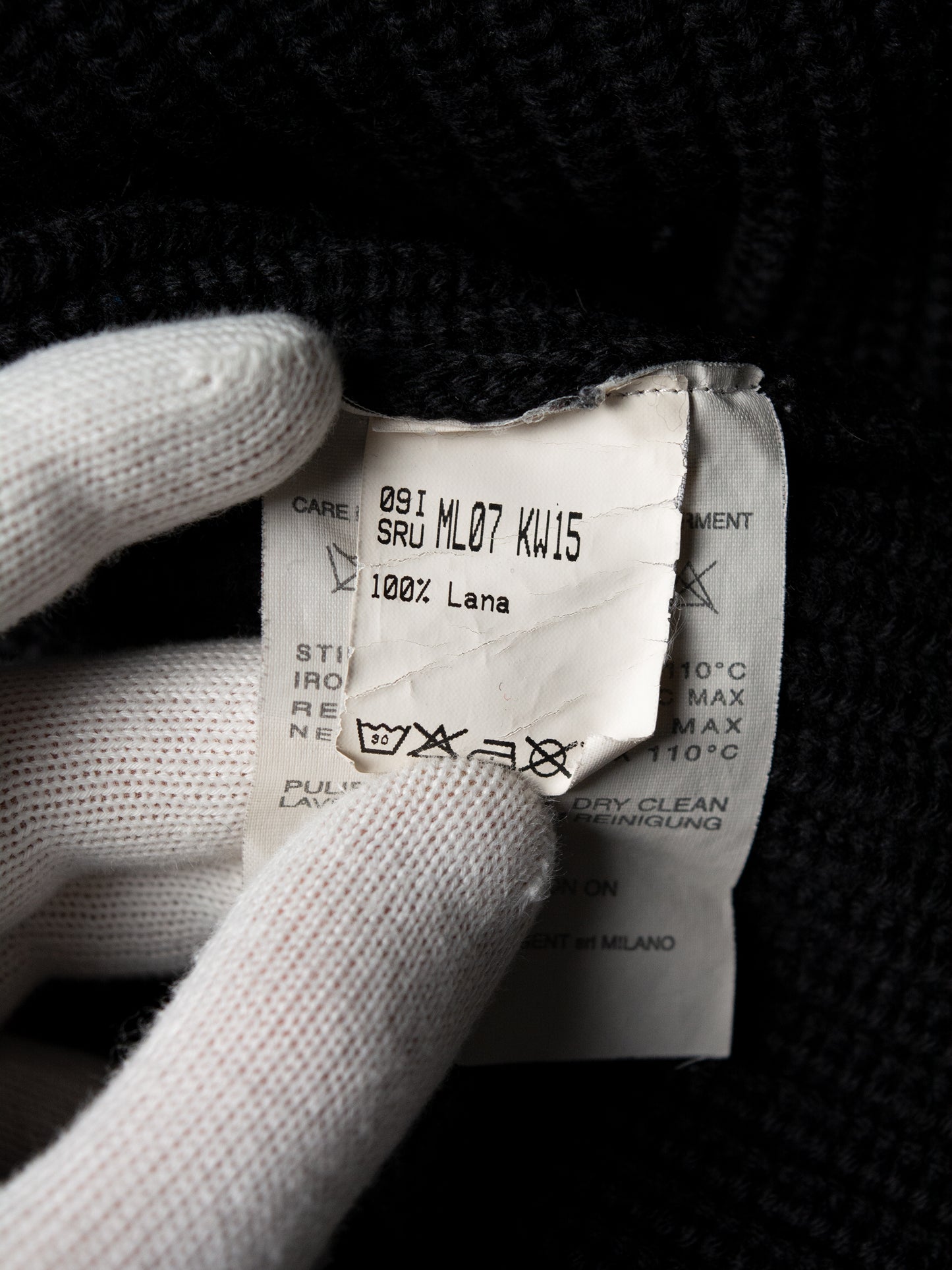 RAF by Raf Simons - A/W 2009 - wool zip-up cardigan