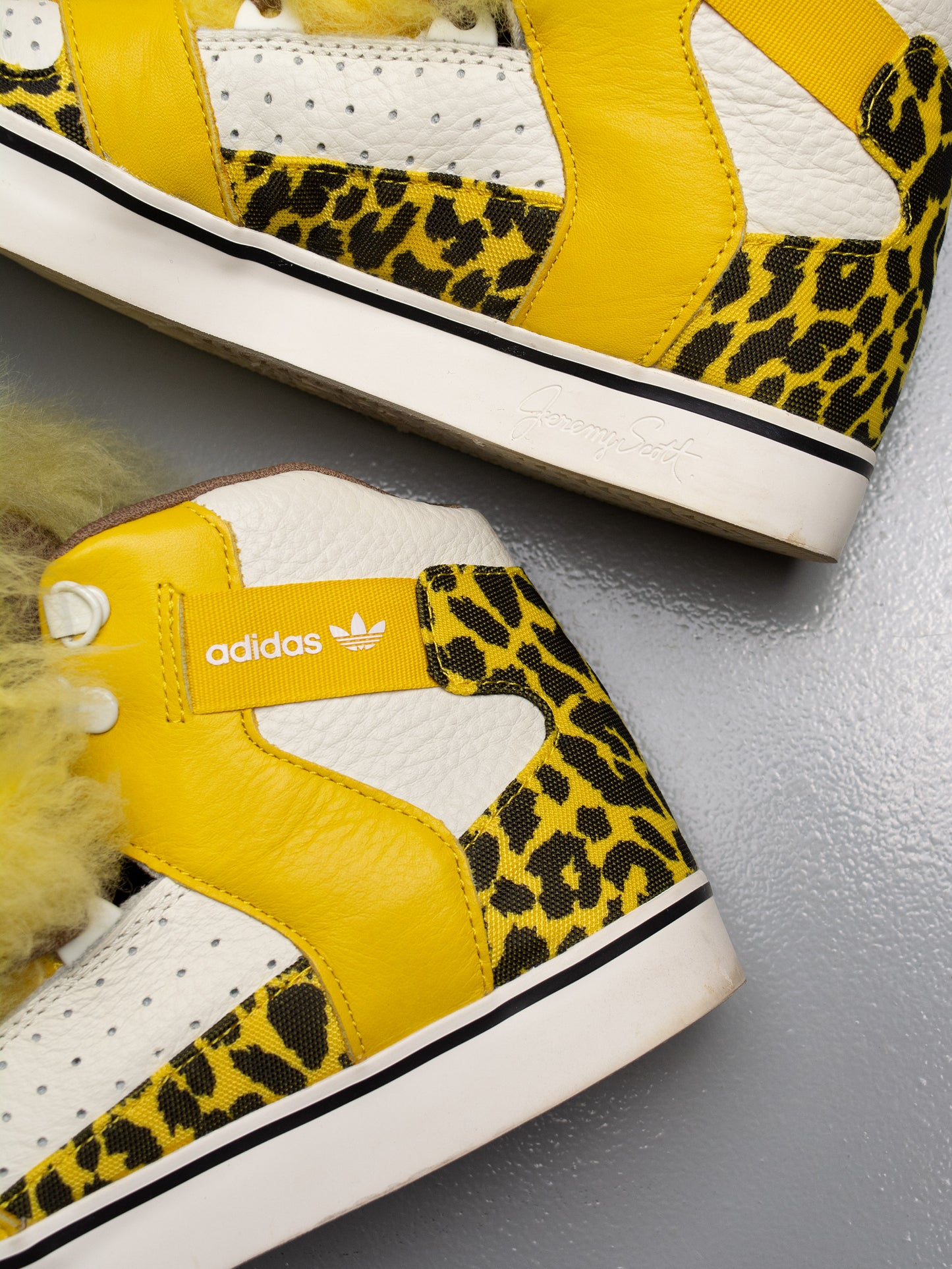 adidas Originals by Jeremy Scott S/S 2015 JS Bones Fur - size 40 2/3