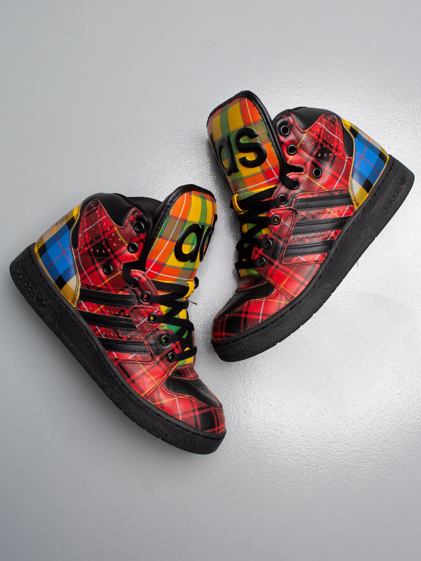adidas Originals by Jeremy Scott S/S 2013 JS Instinct Hi "Plaid" - size 39 1/3