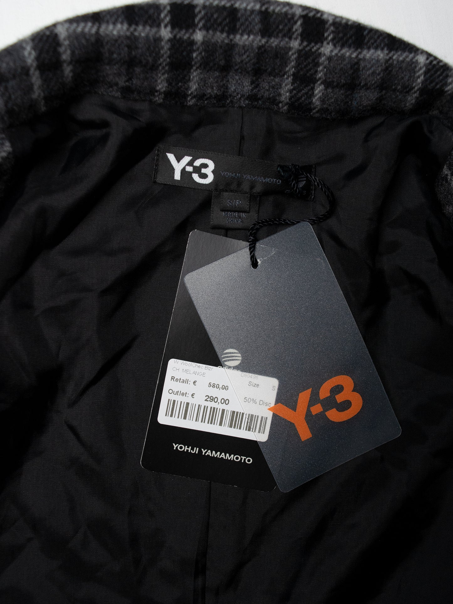 Y-3 - A/W 2013 - Wool Check Blazer - size S