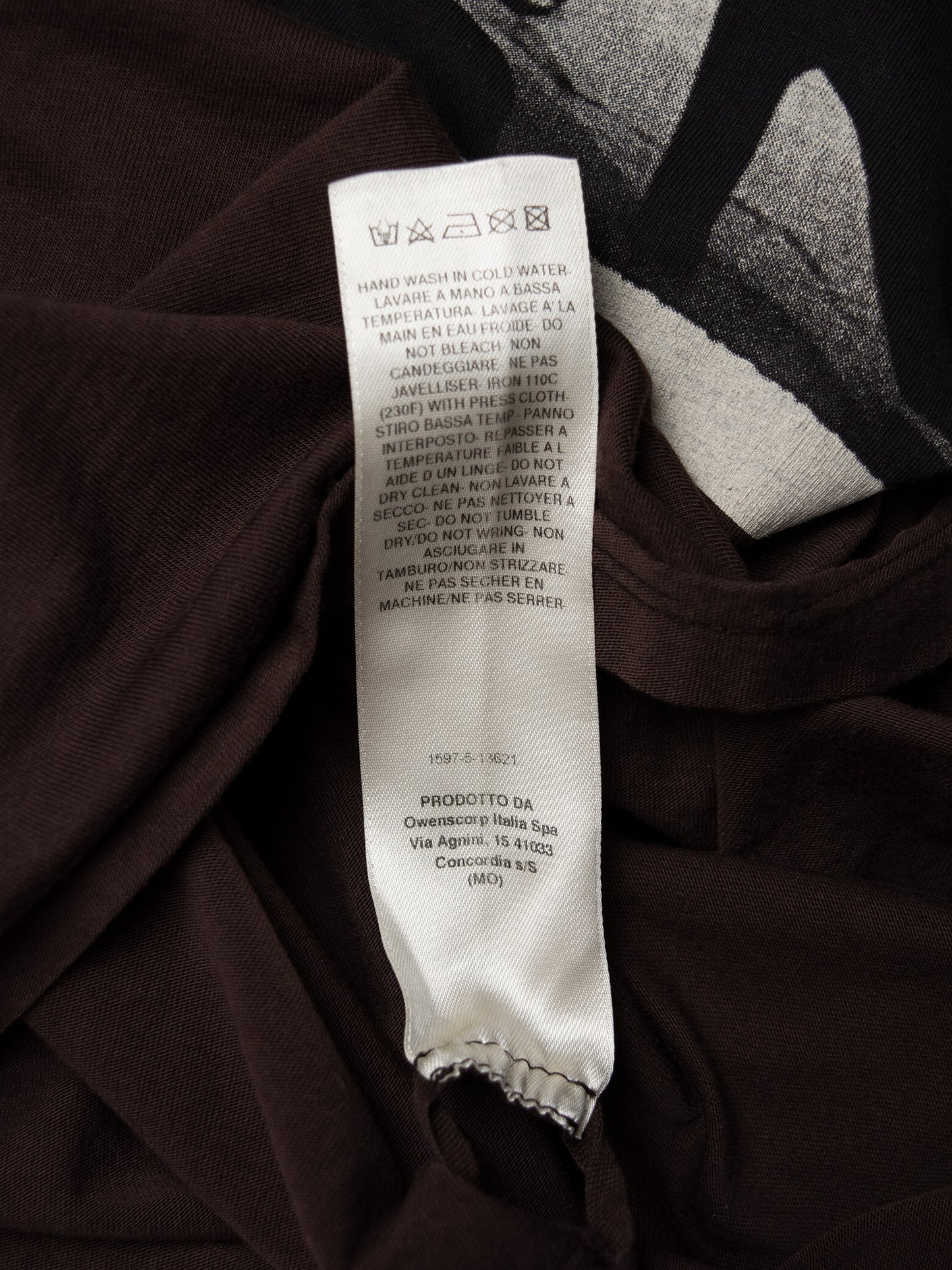 Rick Owens DRKSHDW - A/W 2019 - portrait long-sleeve t-shirt - size XL