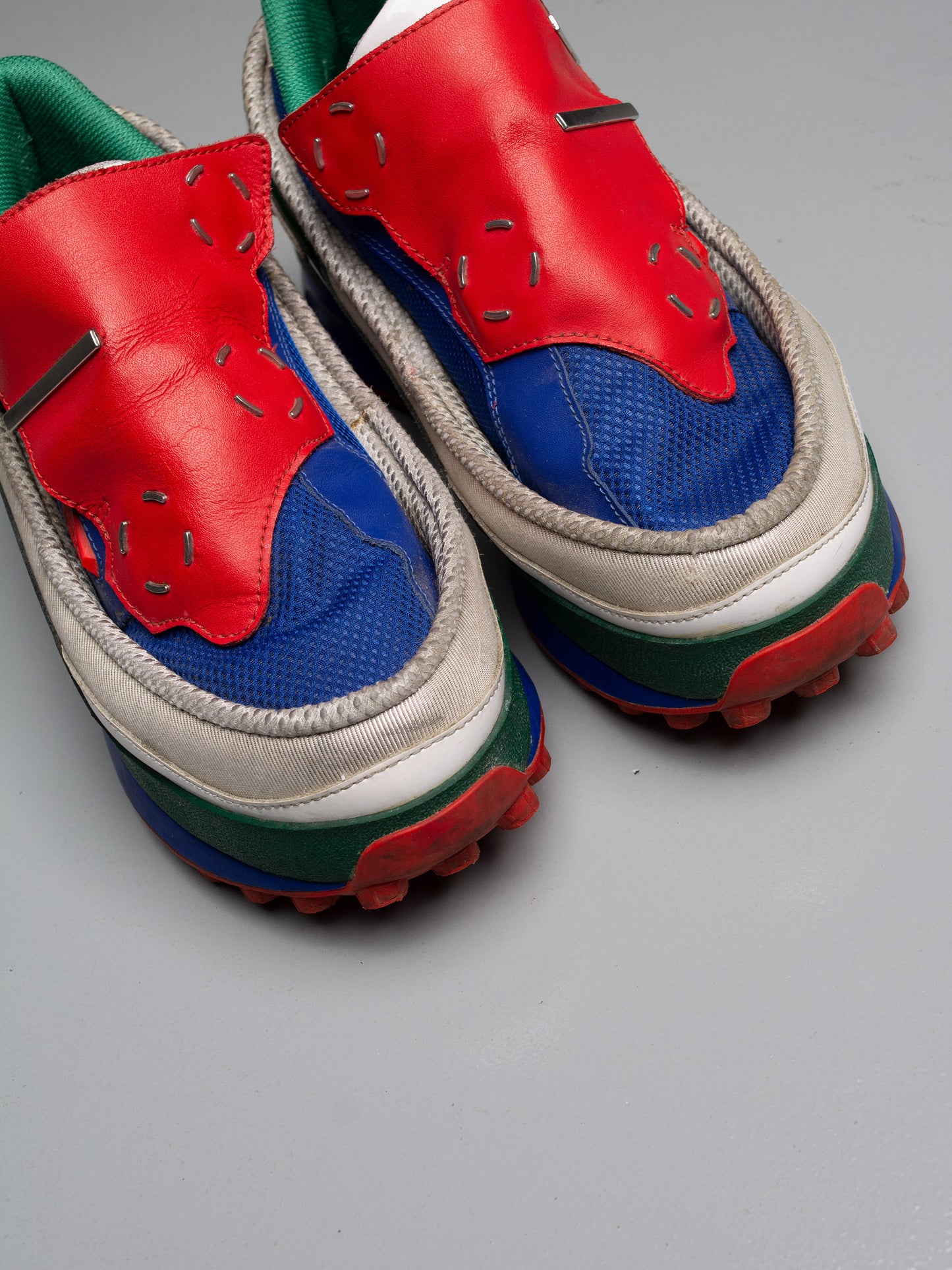 adidas X Raf Simons S/S 2014 Super Trekker (red/blue) - size 40 2/3