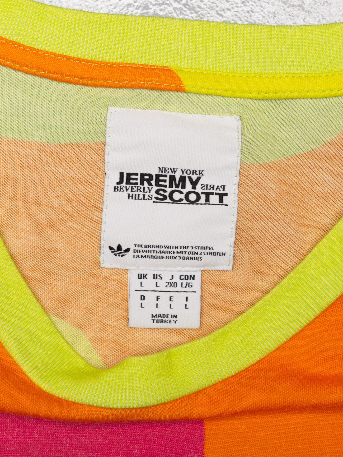 adidas Originals by Jeremy Scott - A/W 2013 - Neon Camo Long Sleeve - size L
