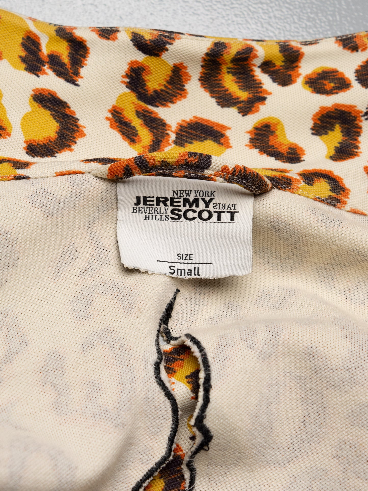 adidas Originals by Jeremy Scott A/W 2011 Firebird Track Top Leopard - men's size S