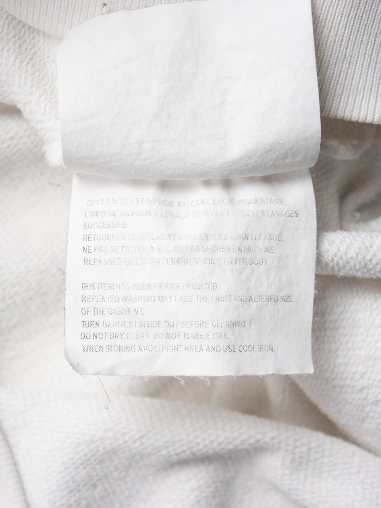 Gosha Rubchinskiy - S/S 2015 - "Arktida" hoodie (white) - size M