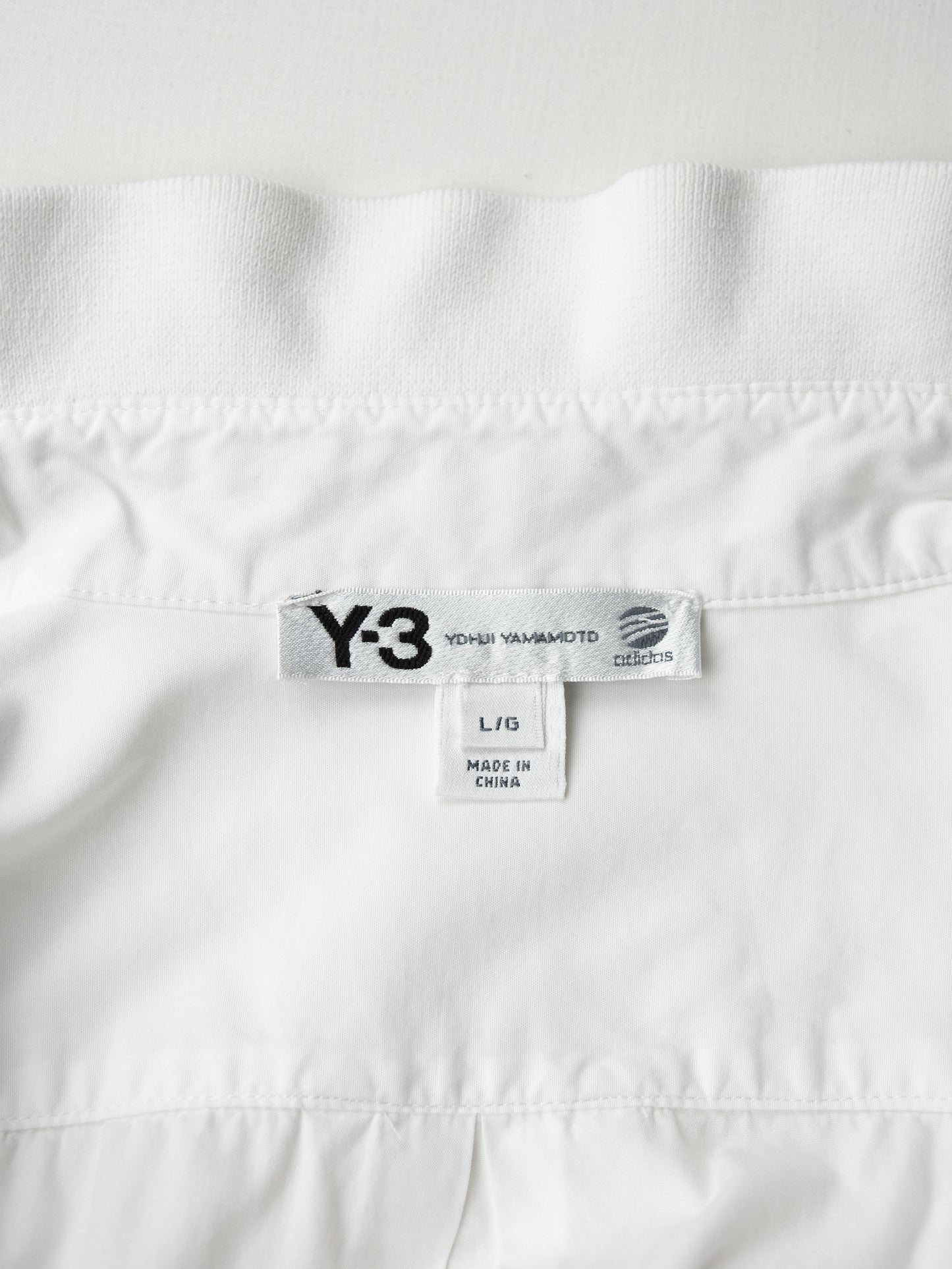 Y-3 - A/W 2011 - shirt with rib collar (white) - size L
