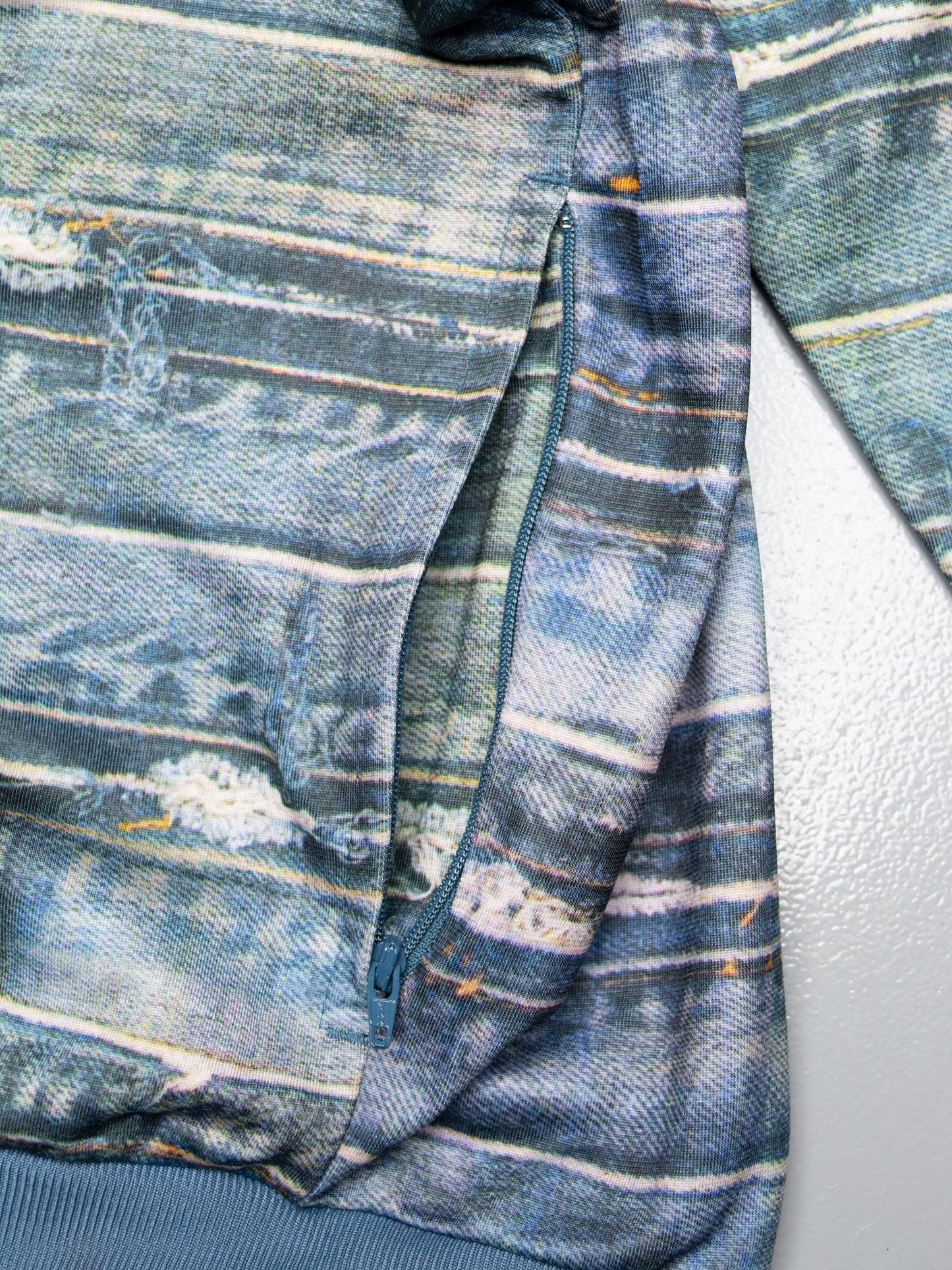 adidas Originals by Jeremy Scott - A/W 2014 - Denim Print Track Top - size L