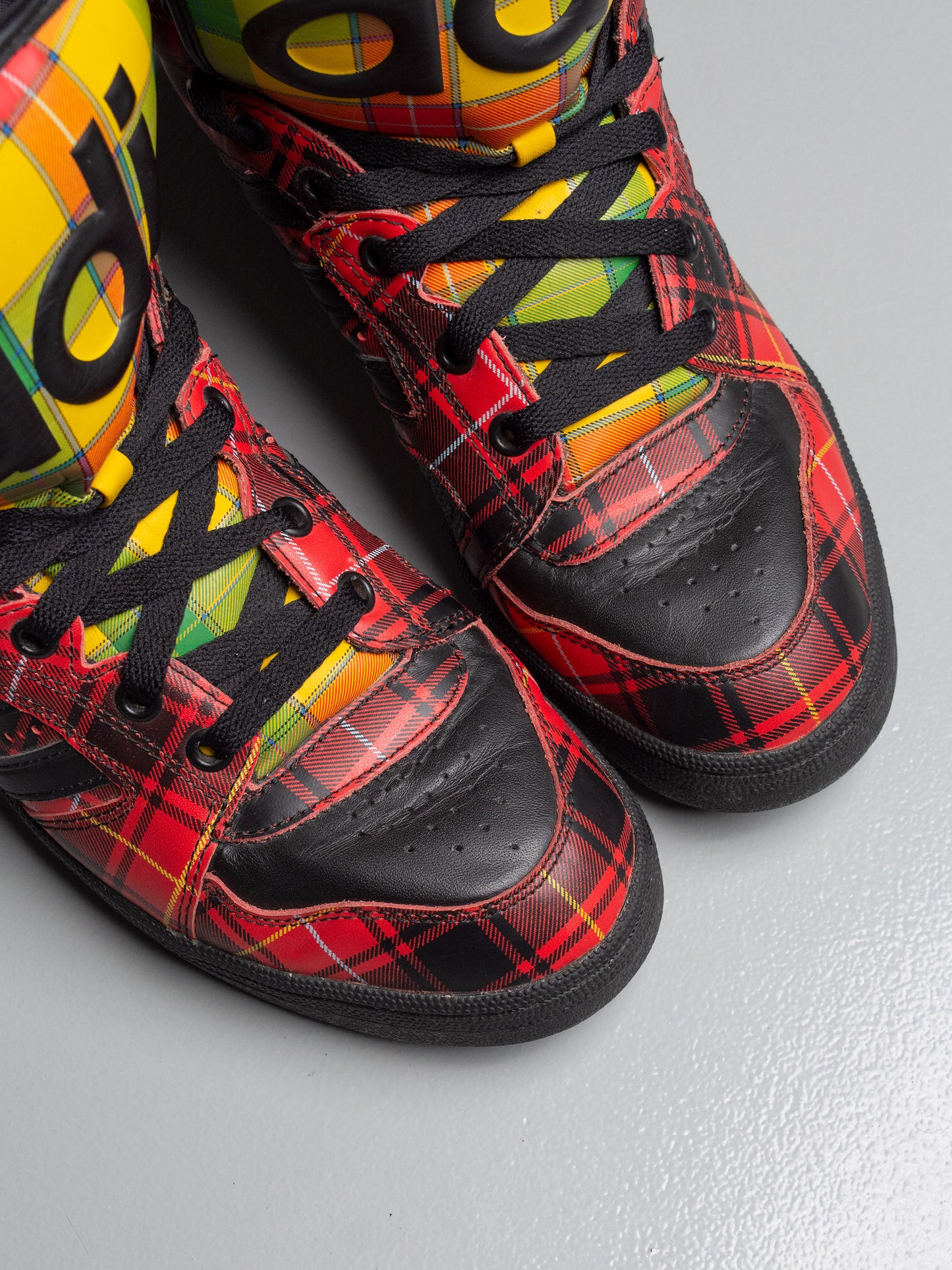 adidas Originals by Jeremy Scott S/S 2013 JS Instinct Hi "Plaid" - size 42