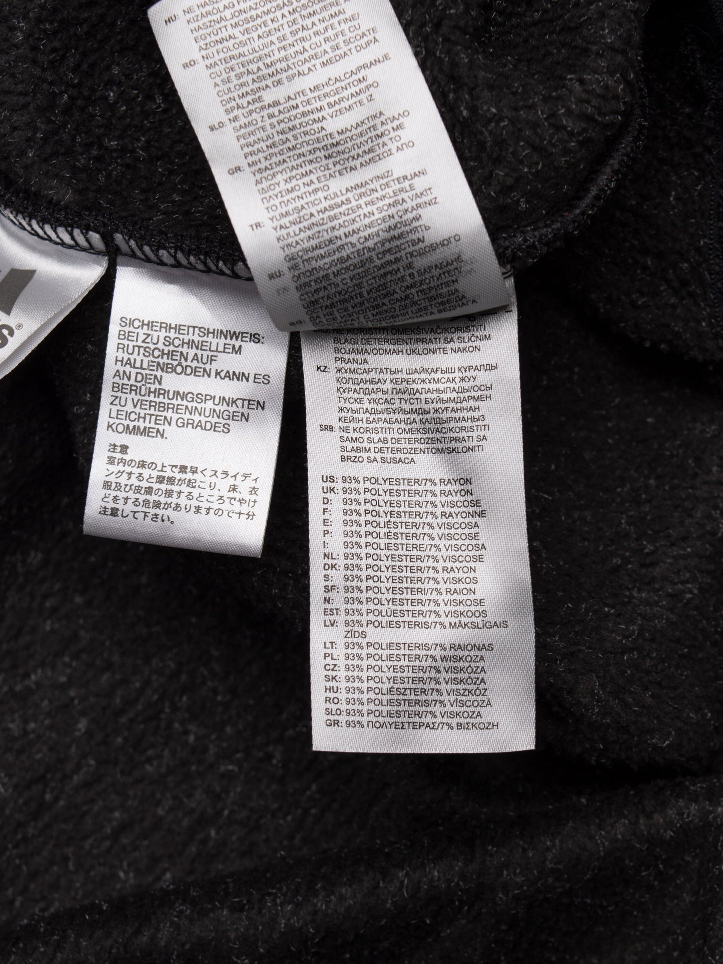 (sample) adidas X Gosha Rubchinskiy A/W 2018 World Cup half-zip fleece (black) - size M