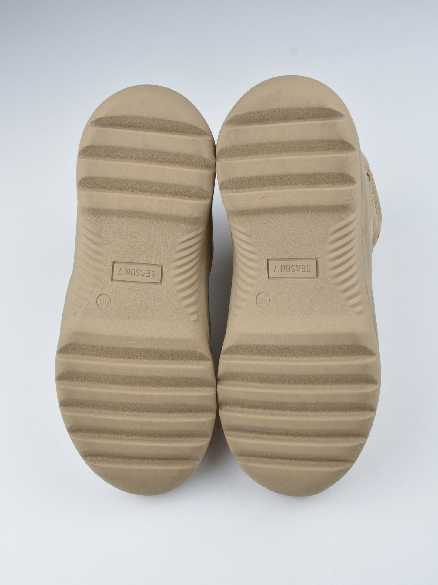 YEEZY Season 7 (2018) - Thick Suede, Mesh and Nubuck Desert Boot (Taupe) - size 40