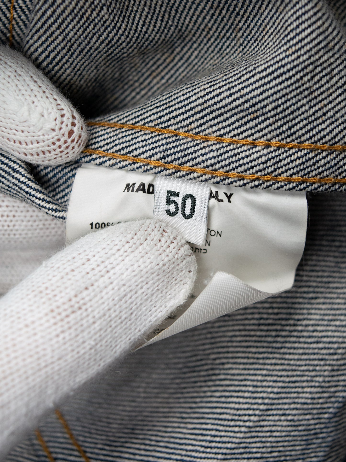 Helmut Lang - 2000s - raw denim Classic 1 Pocket denim jacket - size 50