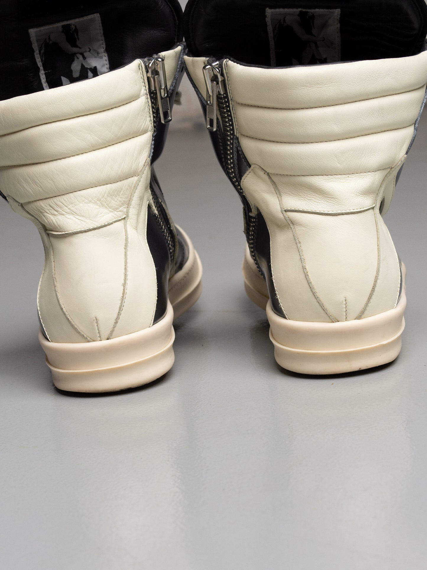 Rick Owens S/S 2015 Dirty Silver Geobasket - size 40