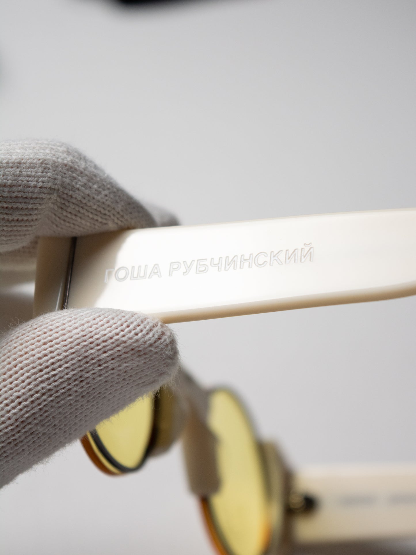 SUPER by Retrosuperfuture X Gosha Rubchinskiy - S/S 2017 - 0AQ sunglasses (white/yellow)