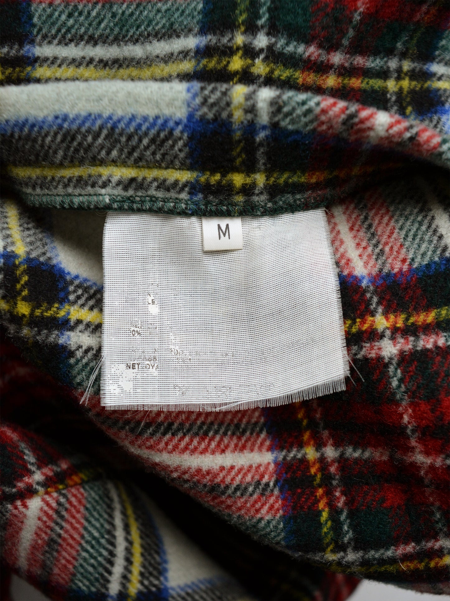 Gosha Rubchinskiy - A/W 2015 - check wool short coat - size M
