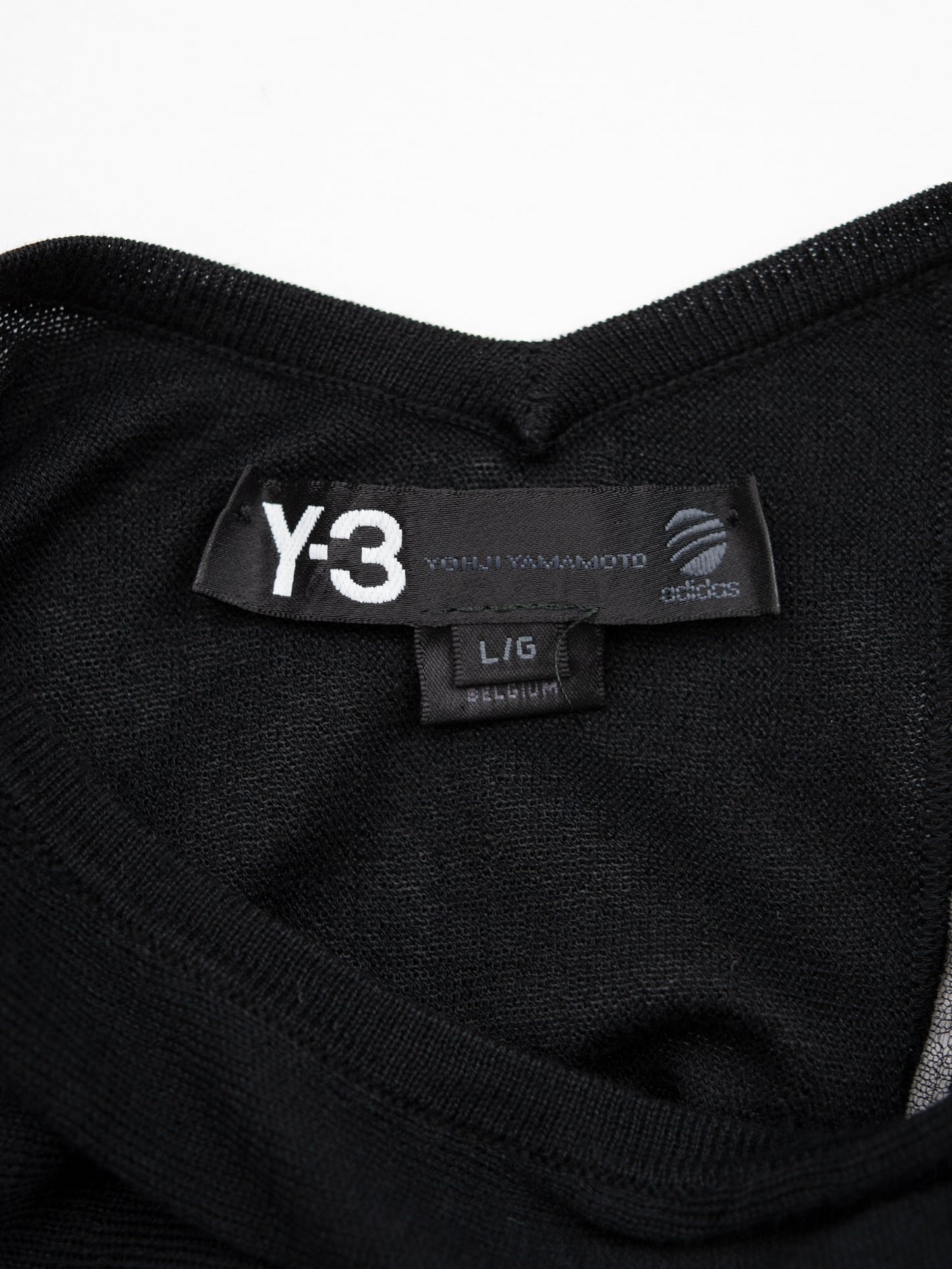 Y-3 - S/S 2016 - asymmetric midi dress with see-through stripes - size L