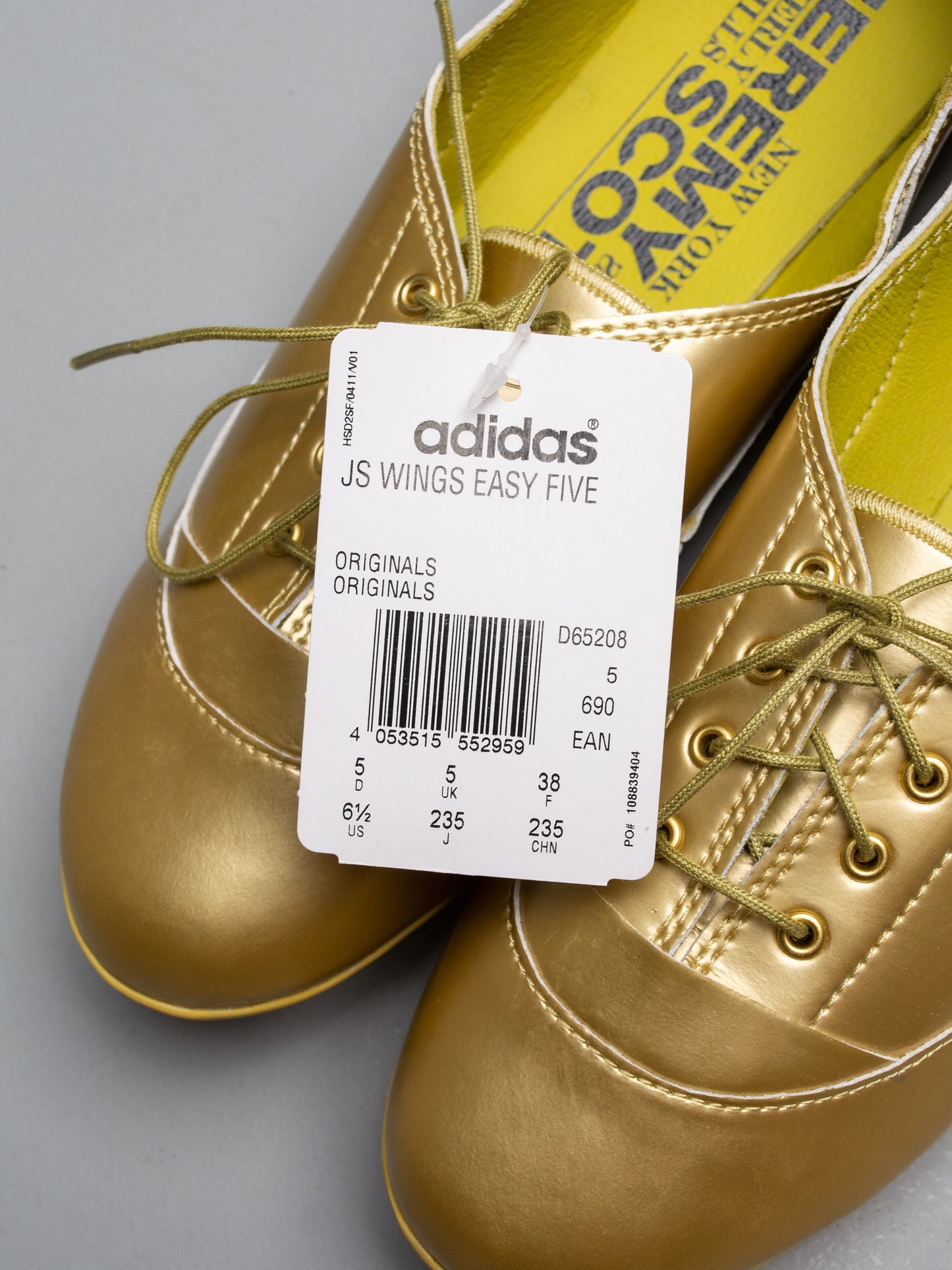 adidas Originals by Jeremy Scott S/S 2014 JS Wings Easy Five Gold - size 38