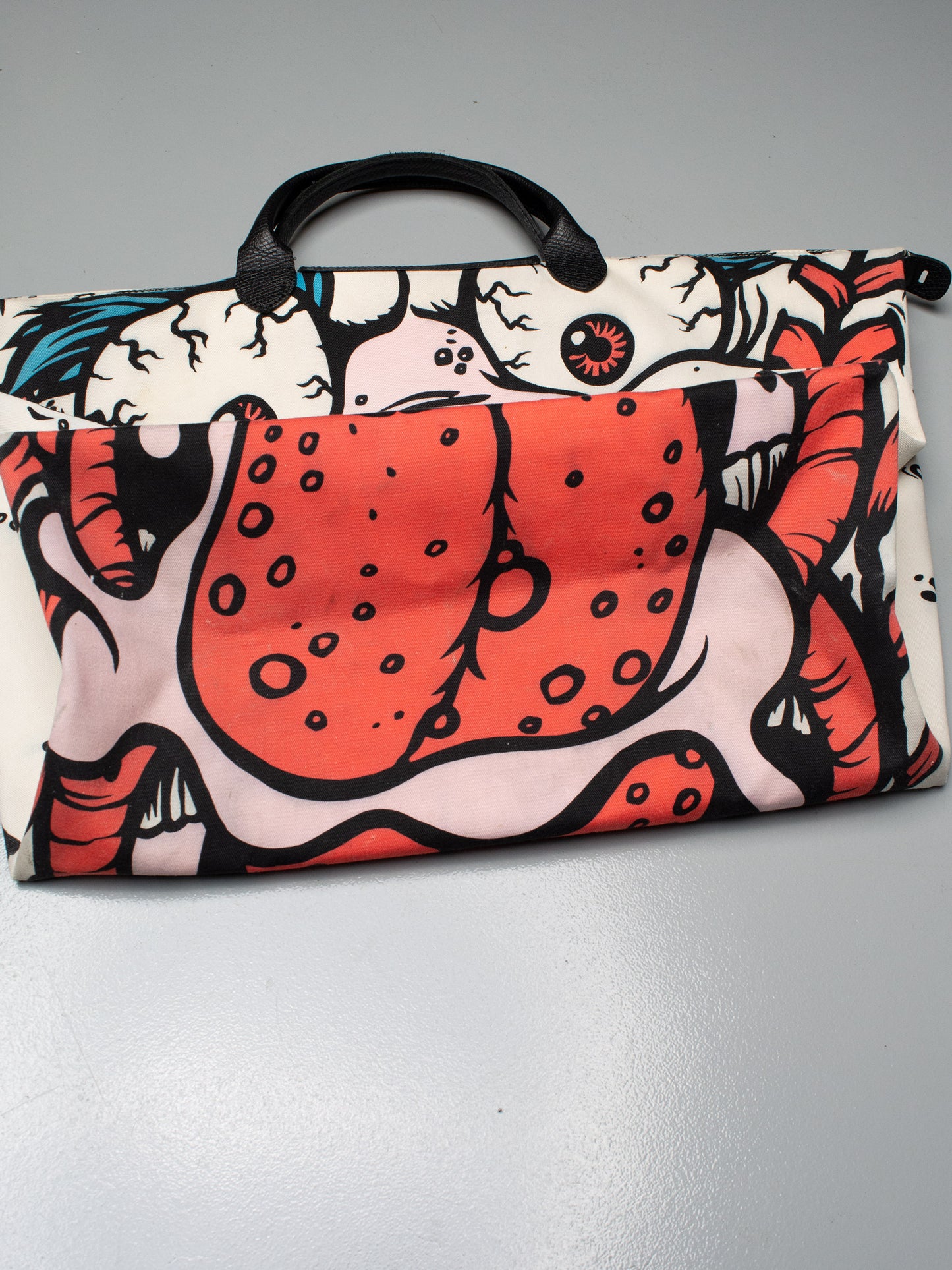 Longchamp X Jeremy Scott X Madballs A/W 2014 Le Pliage bag