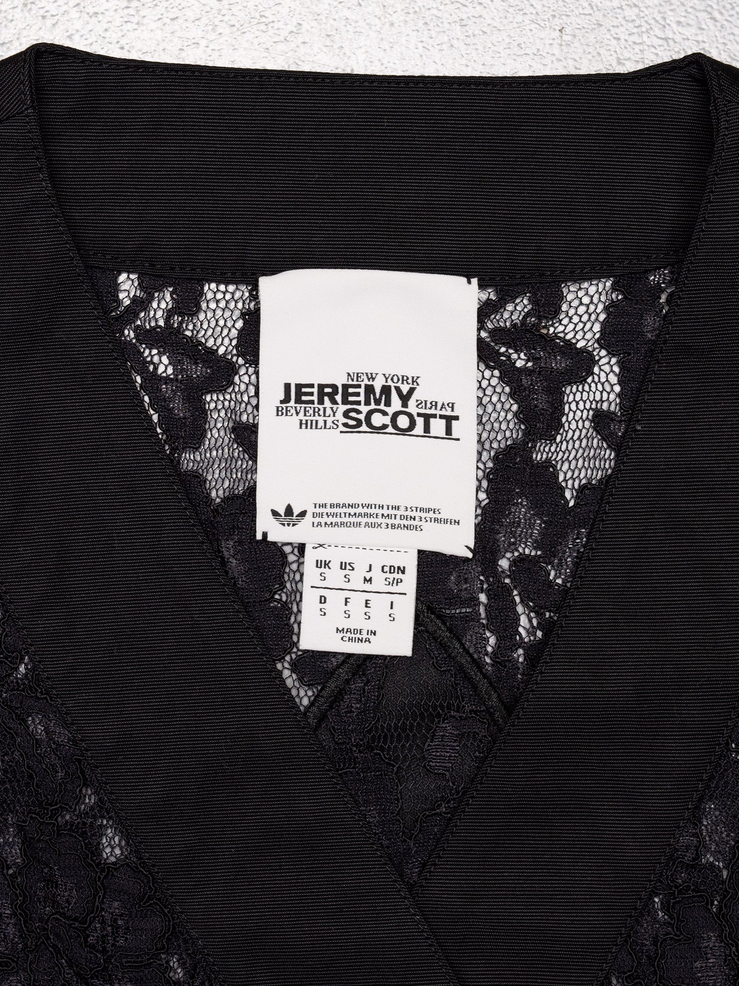 adidas Originals by Jeremy Scott - S/S 2014 - lace baseball shirt - men's size S