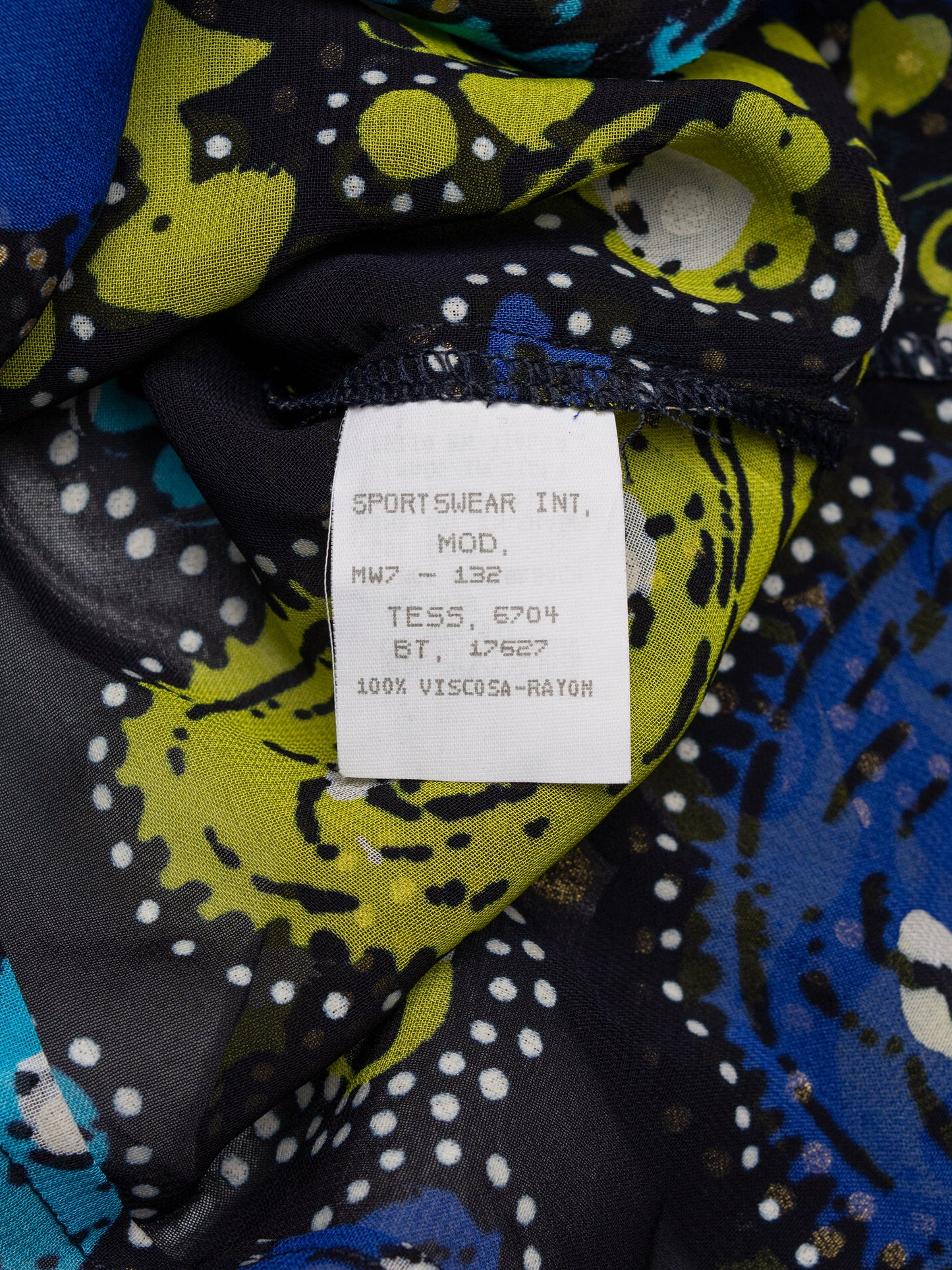 vintage Moschino Jeans sheer shirt with gold print - women's size 44IT