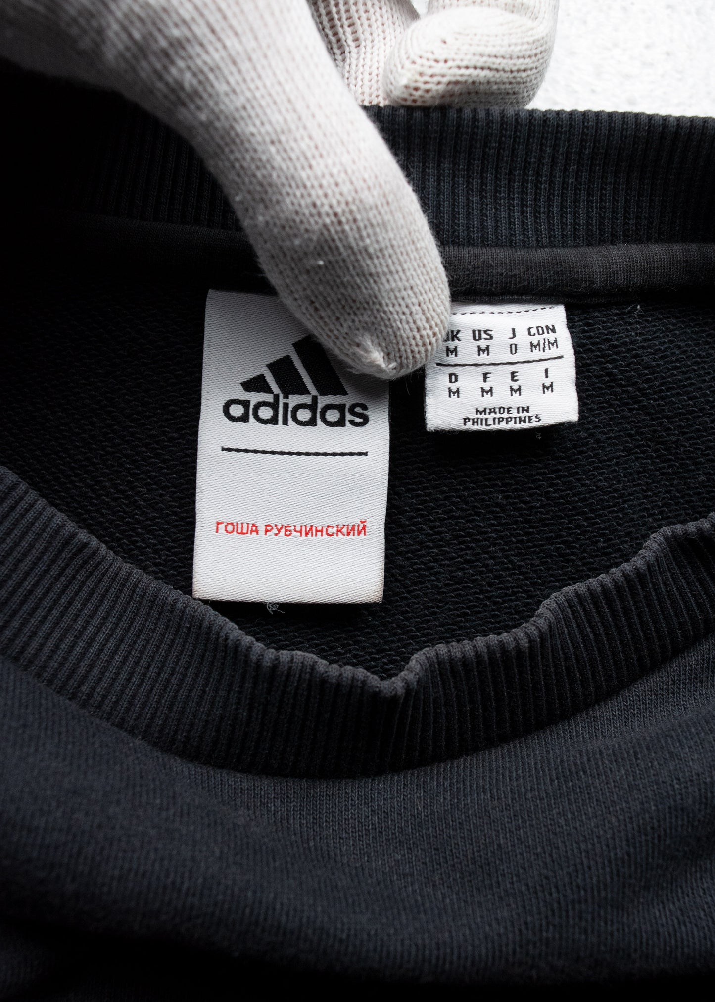 adidas X Gosha Rubchinskiy A/W 2017 logo crewneck (black) - size M