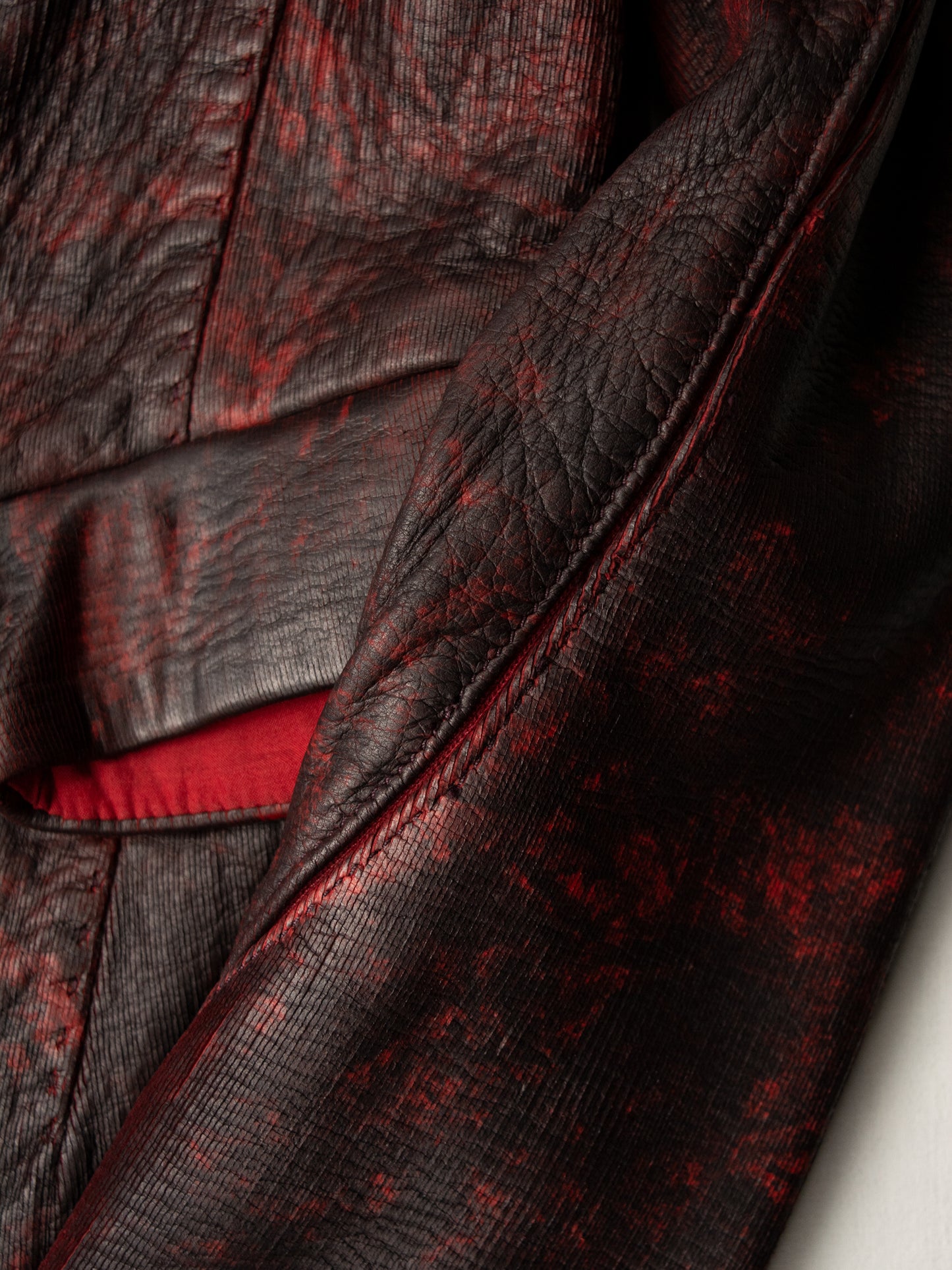 Yohan Serfaty - A/W 2009 - laser cut deer leather jacket - size 34