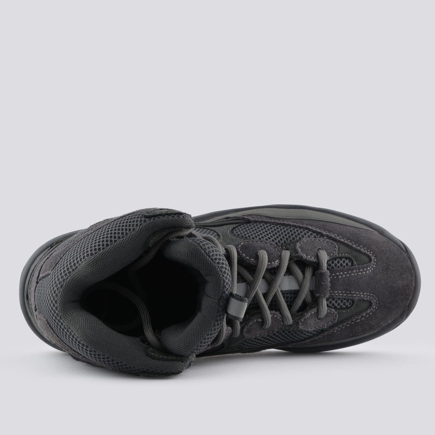YEEZY Season 6 (2018) - Thick Suede, Mesh and Nubuck Desert Boot (Graphite) - size 41