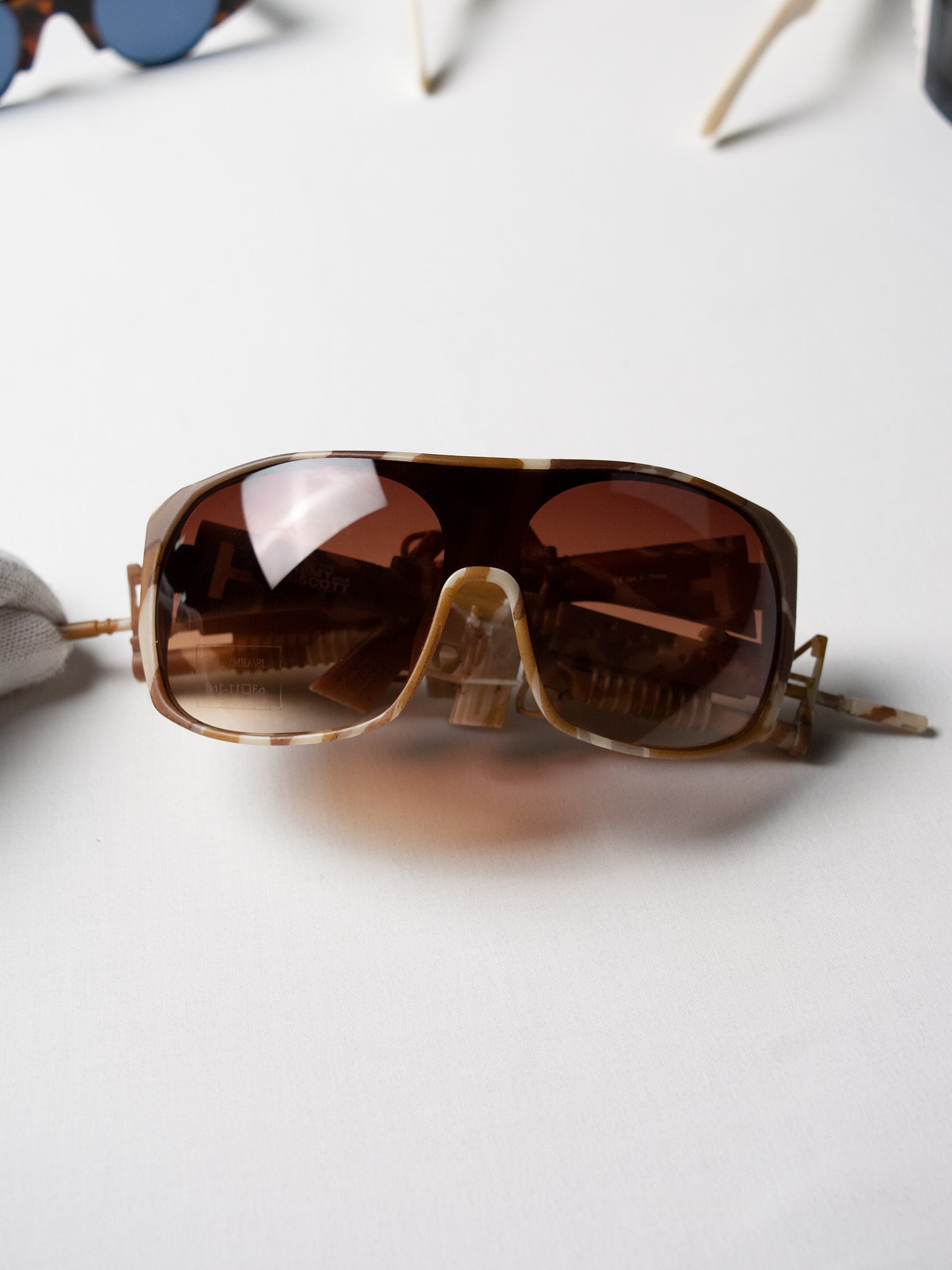 Linda Farrow X Jeremy Scott - S/S 2013 - army sunglasses (brown camo)