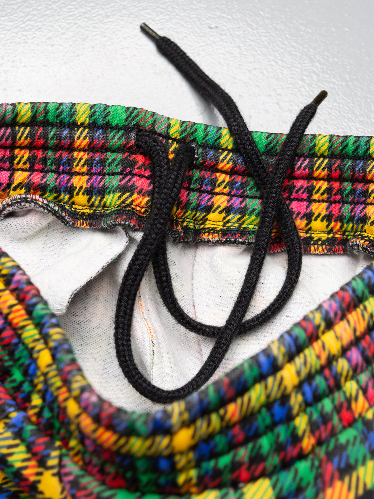 adidas Originals by Jeremy Scott - S/S 2011 - plaid bondage track pants - size XS
