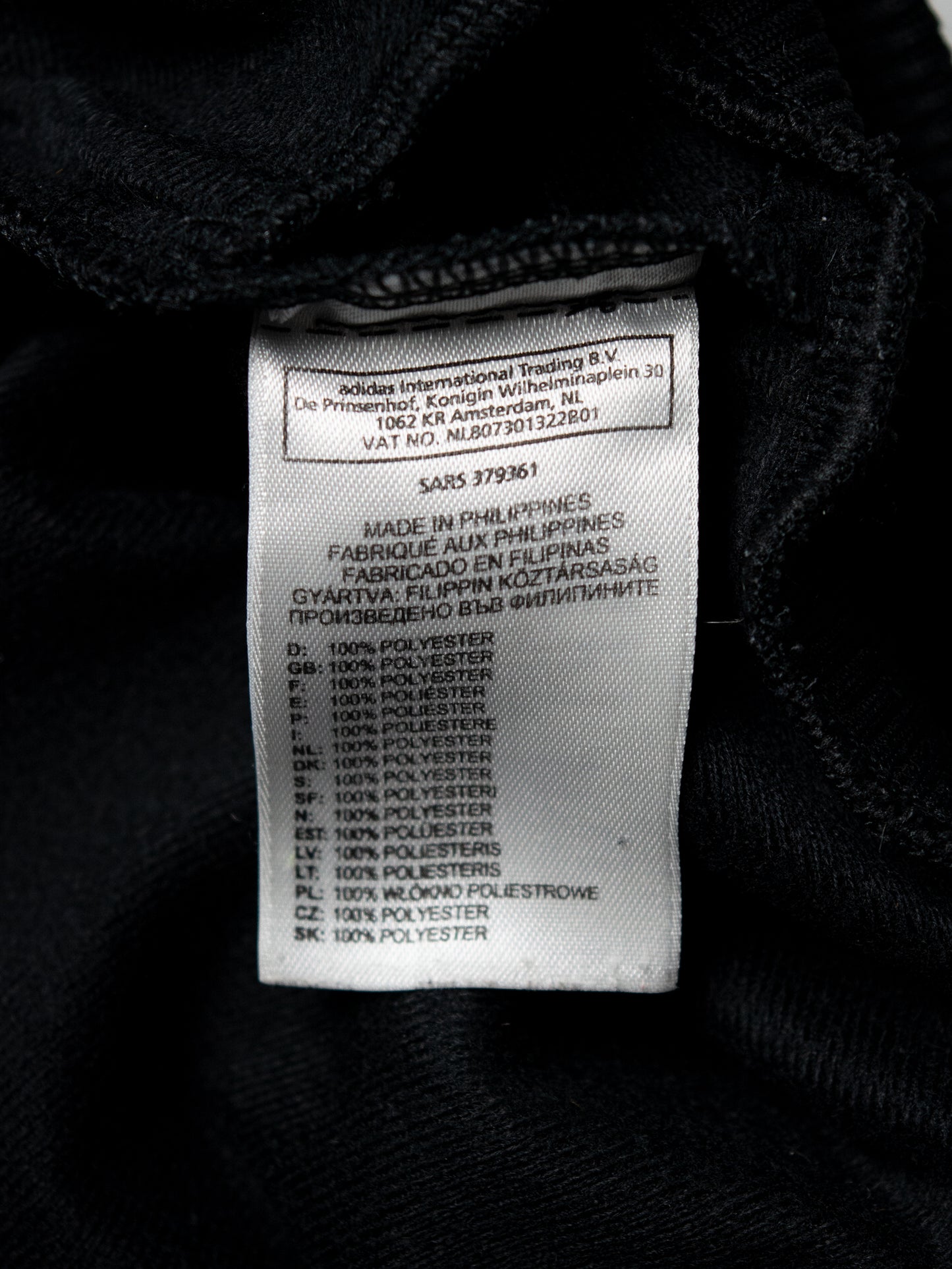 adidas Originals - 2009 - Chile 62 track jacket (black/black) - size L