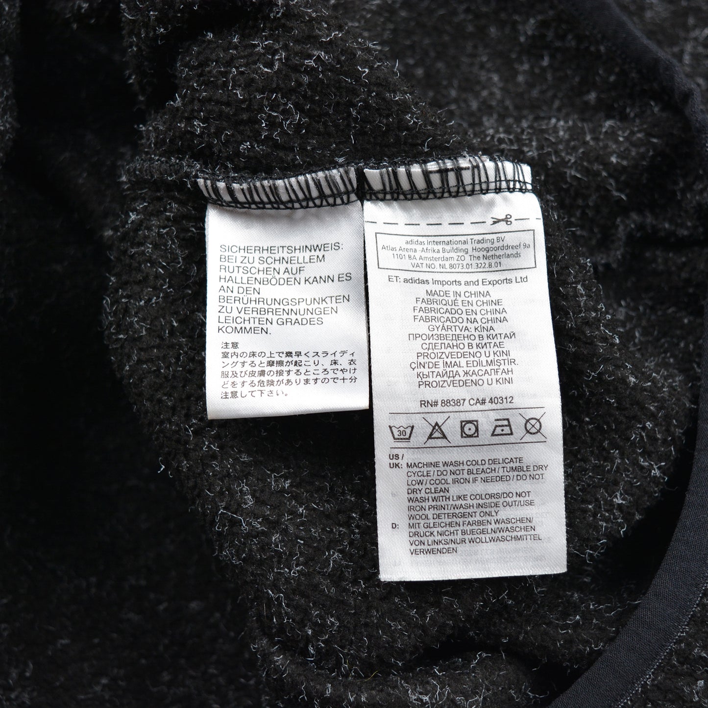 Adidas X Gosha Rubchinskiy - Zip Fleece (dark grey) - size S