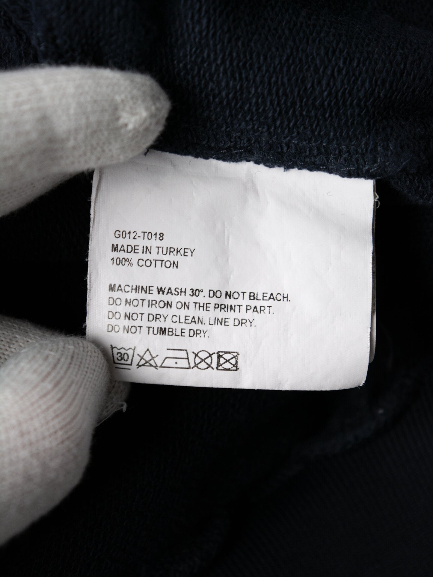 Gosha Rubchinskiy - S/S 2018 - double collar crewneck (navy) - size S