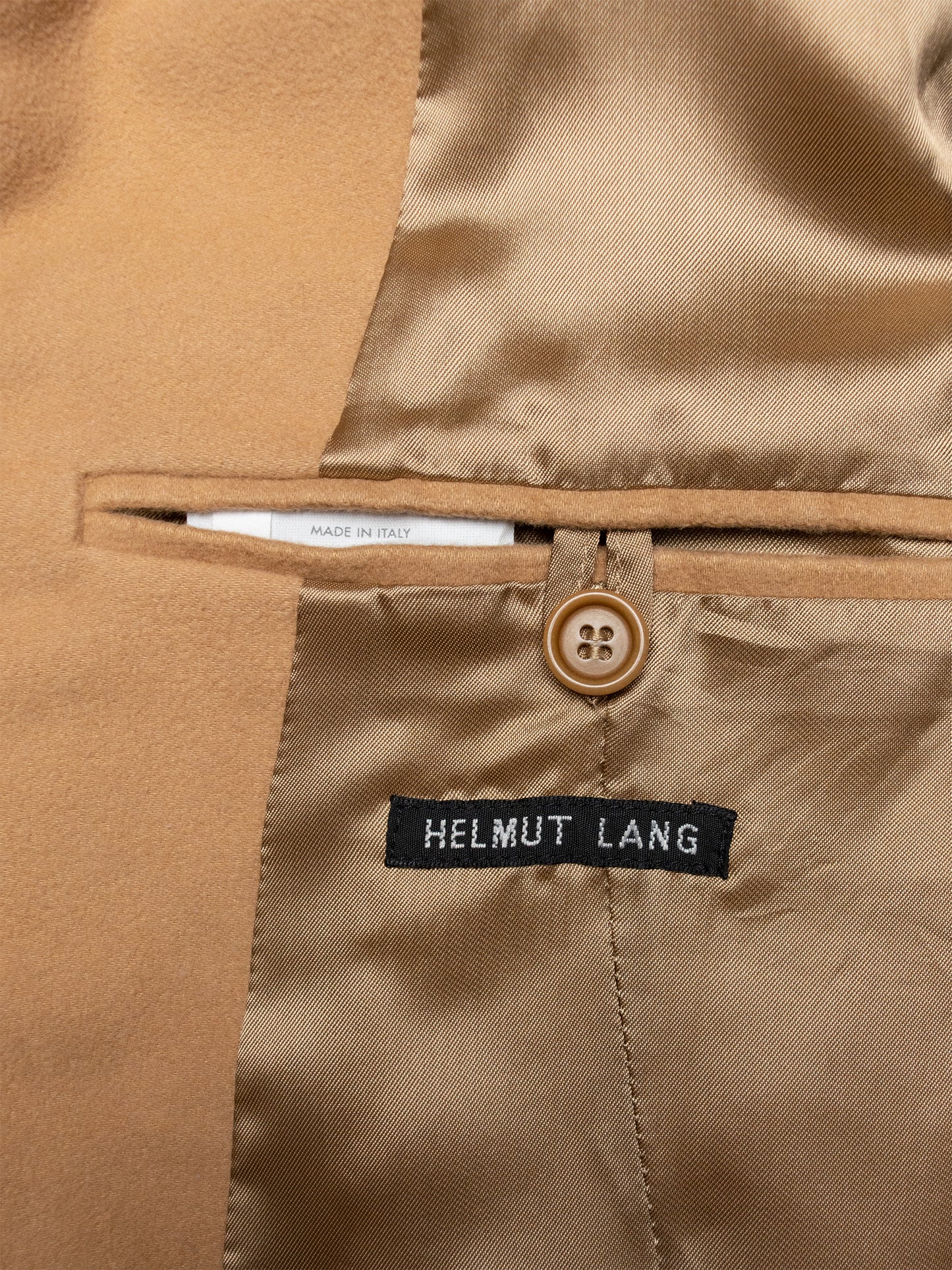 Helmut Lang - 1990s - moleskin cotton jacket (camel) - size 50