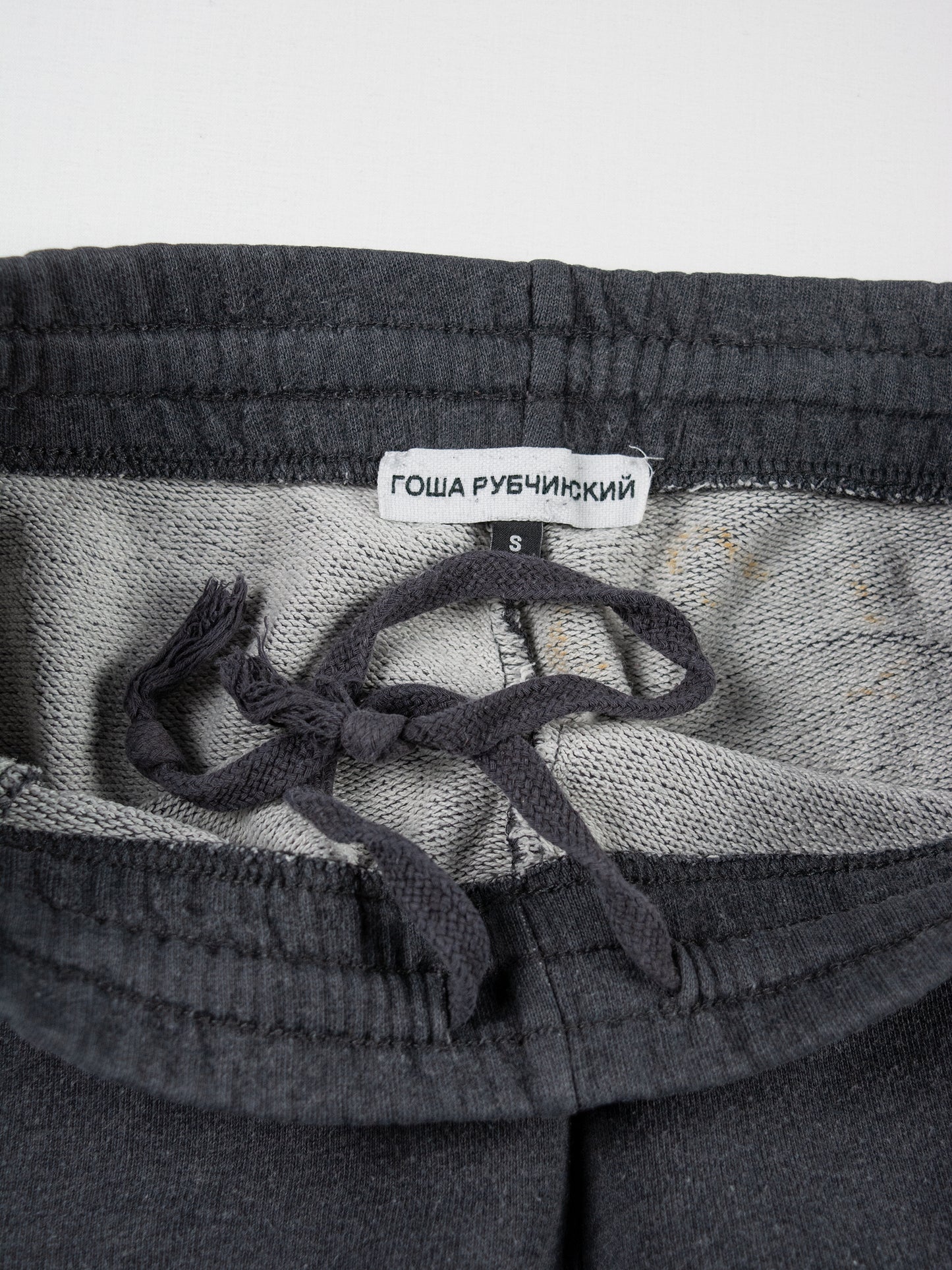 Gosha Rubchinskiy - A/W 2017 - reflective logo sweatpants (dark grey) - size S