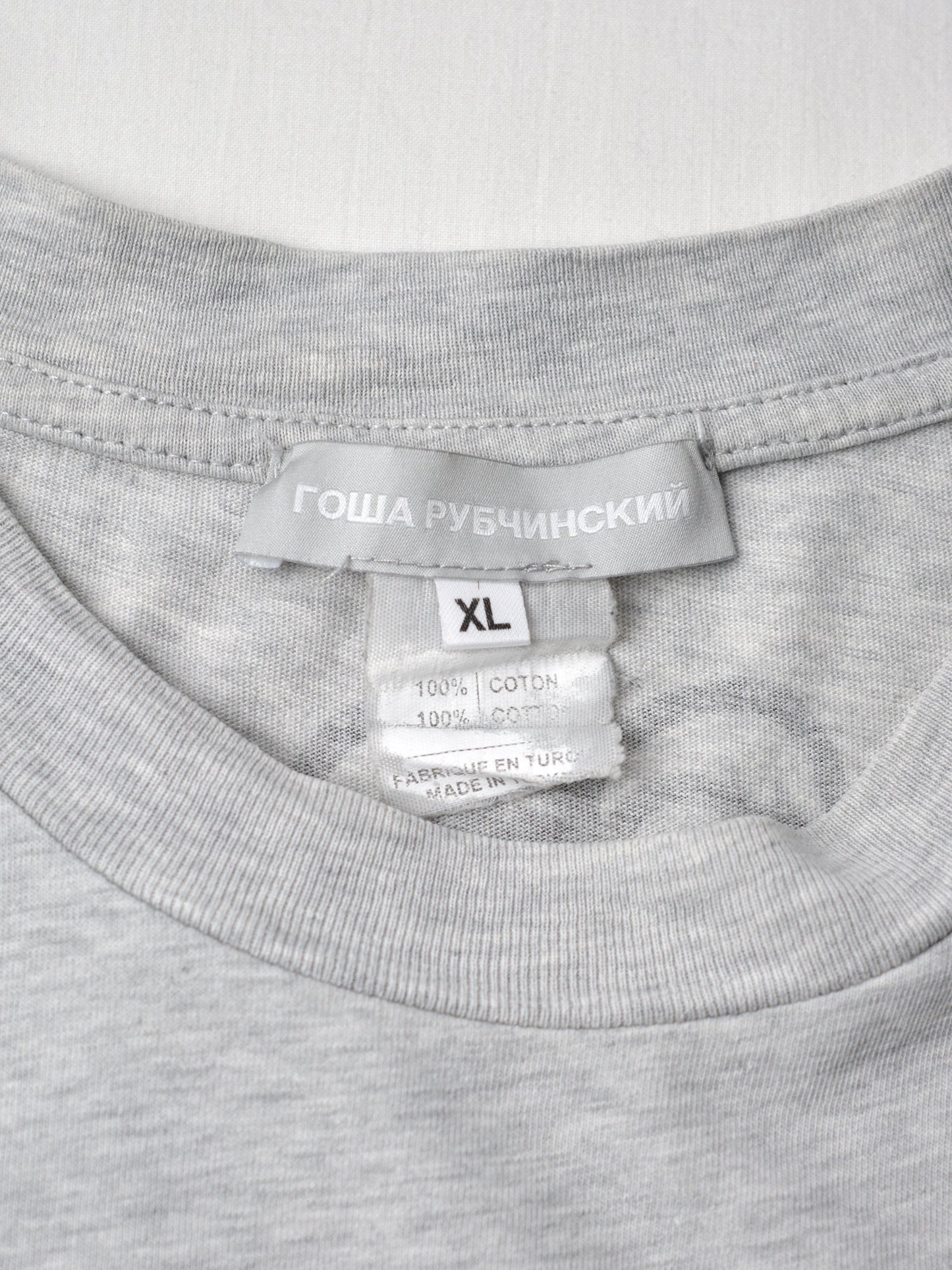 Gosha Rubchinskiy - A/W 2012 - St. Michael t-shirt (grey) - size XL