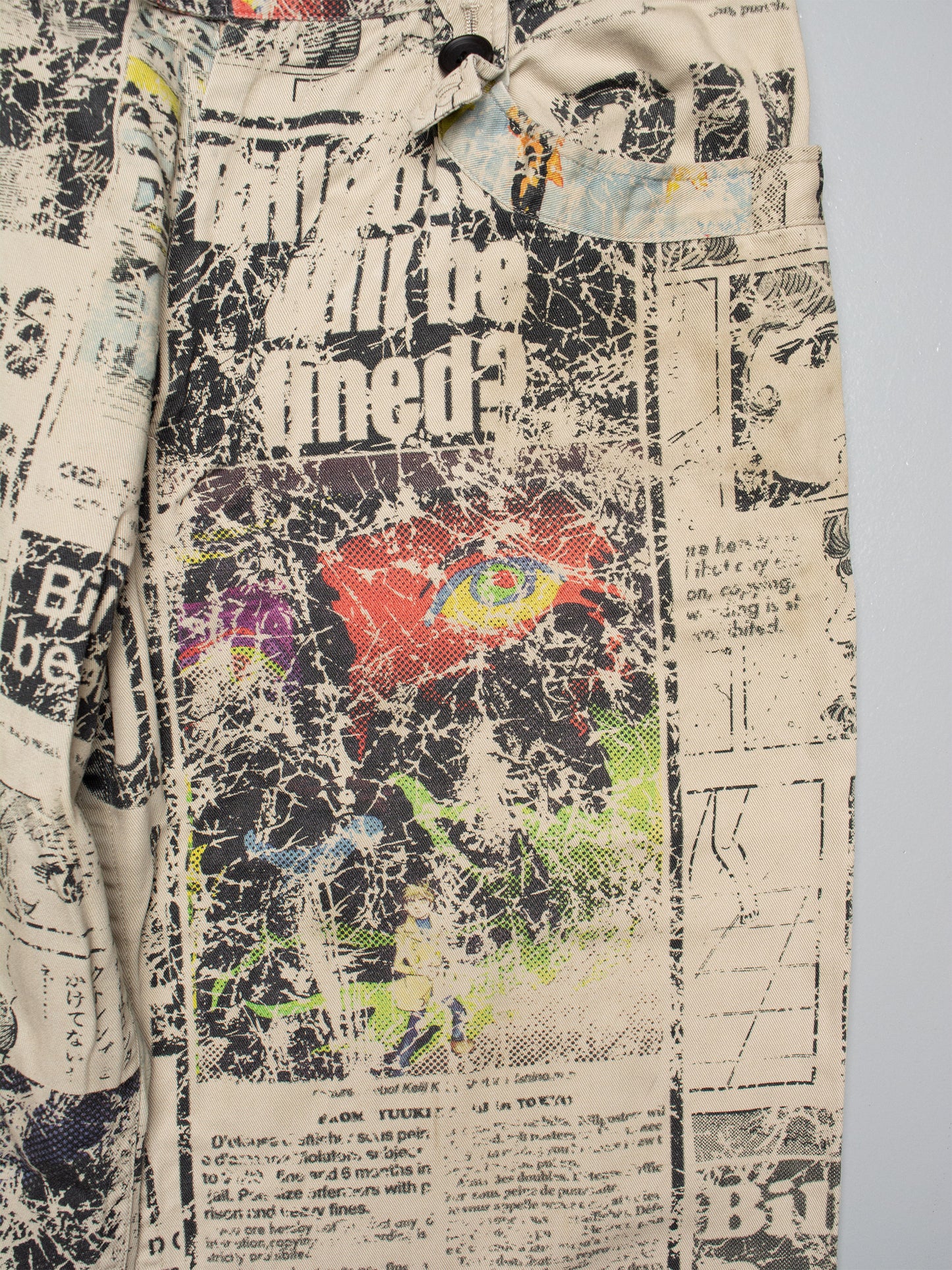 Y's - S/S 2013 - manga print pants - size 3