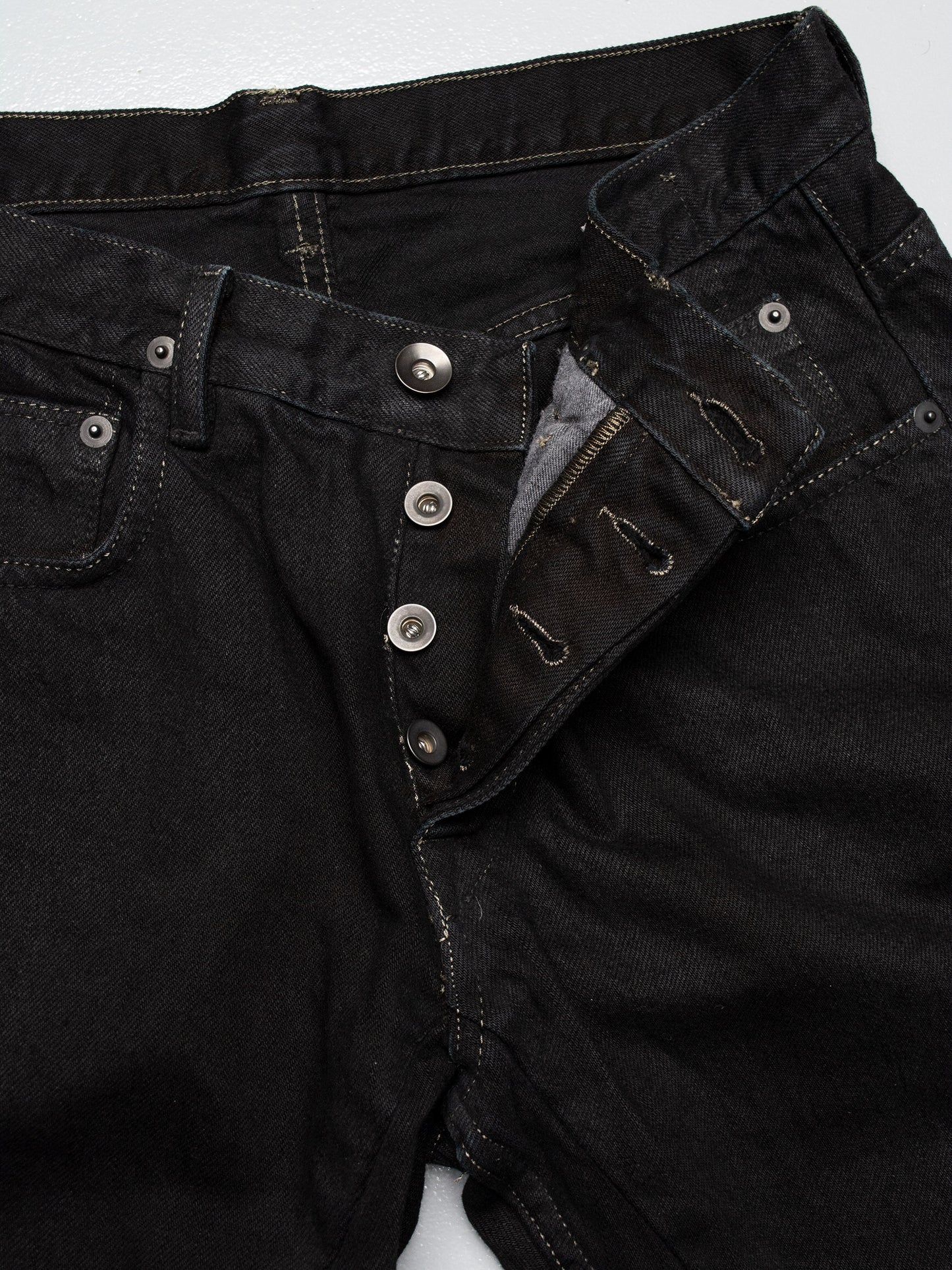 Rick Owens DRKSHDW - A/W 2015 - Detroit cut skinny fit jeans (Blackety Black) - size 29