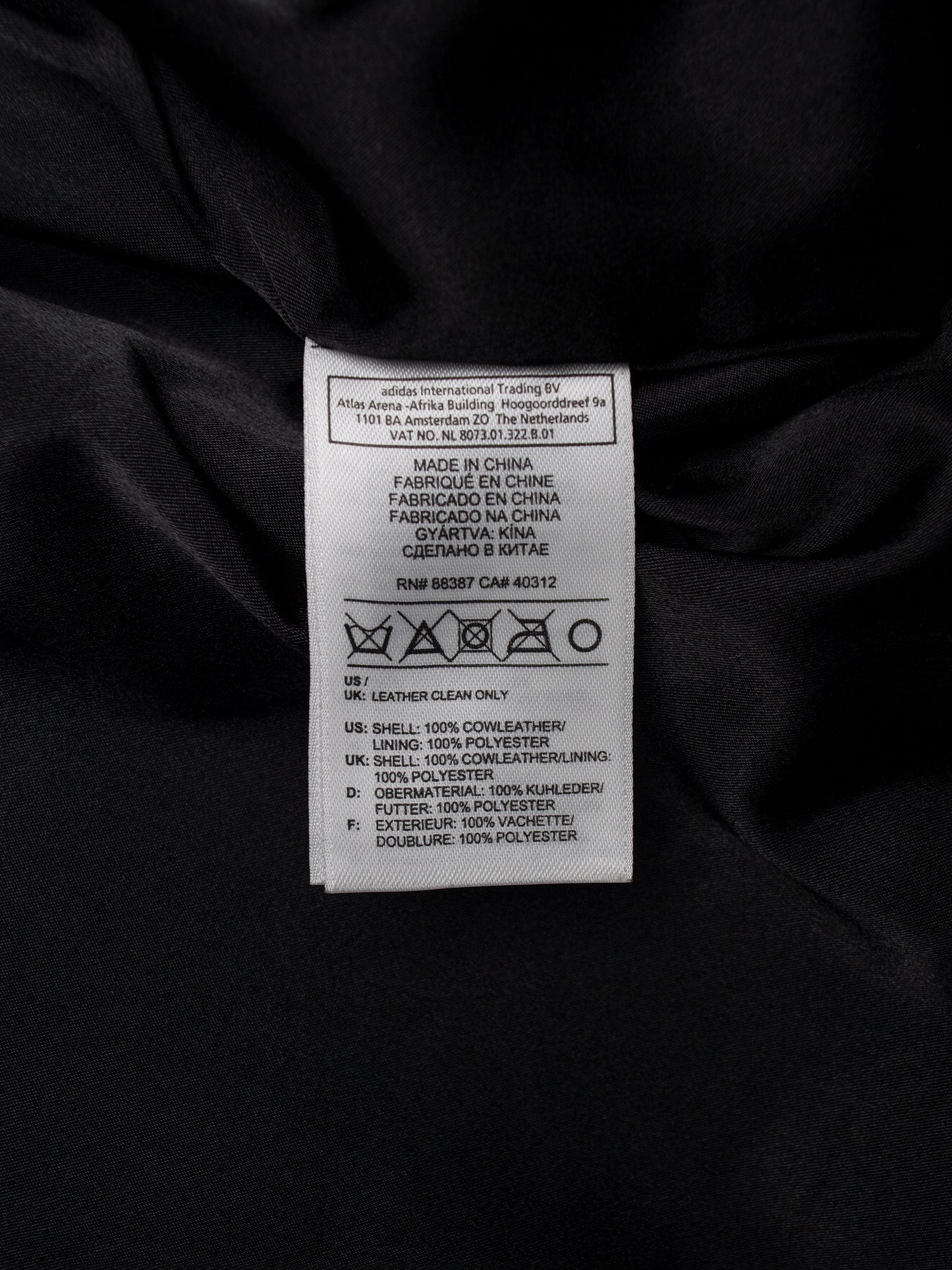 adidas Originals by Jeremy Scott - A/W 2011 - JS Wings Leather Jacket - size M