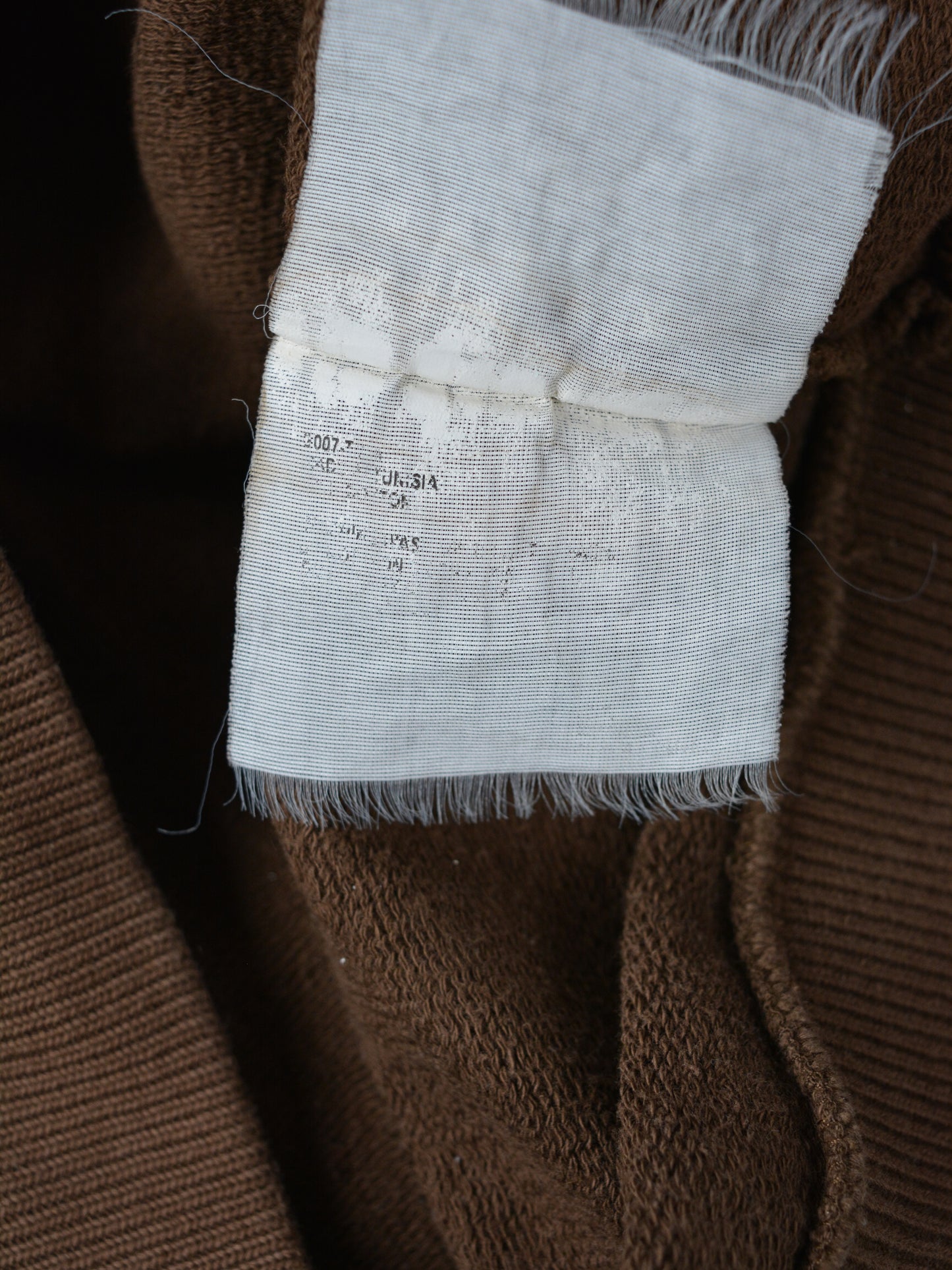 Gosha Rubchinskiy - A/W 2015 - flag hoodie (brown) - size M