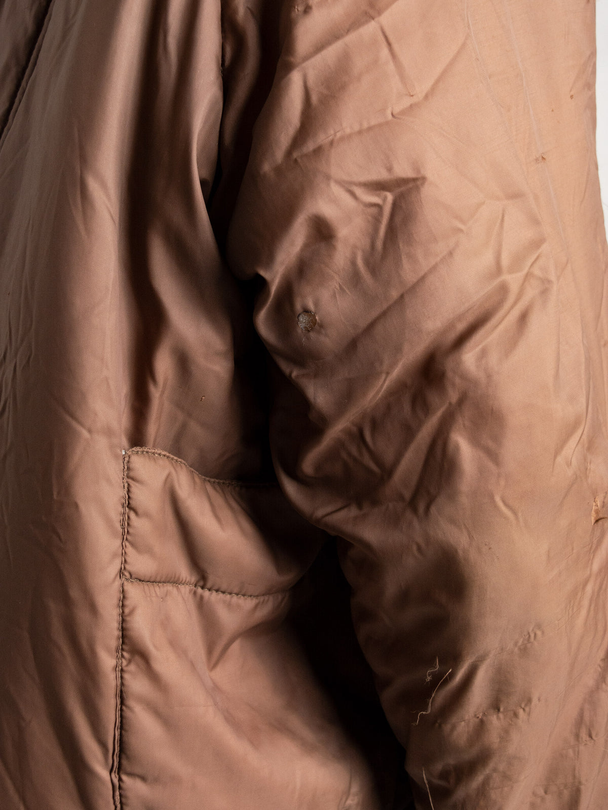 W.&L.T. - A/W 1996 - oversized puffer anorak (brown) - men's size S