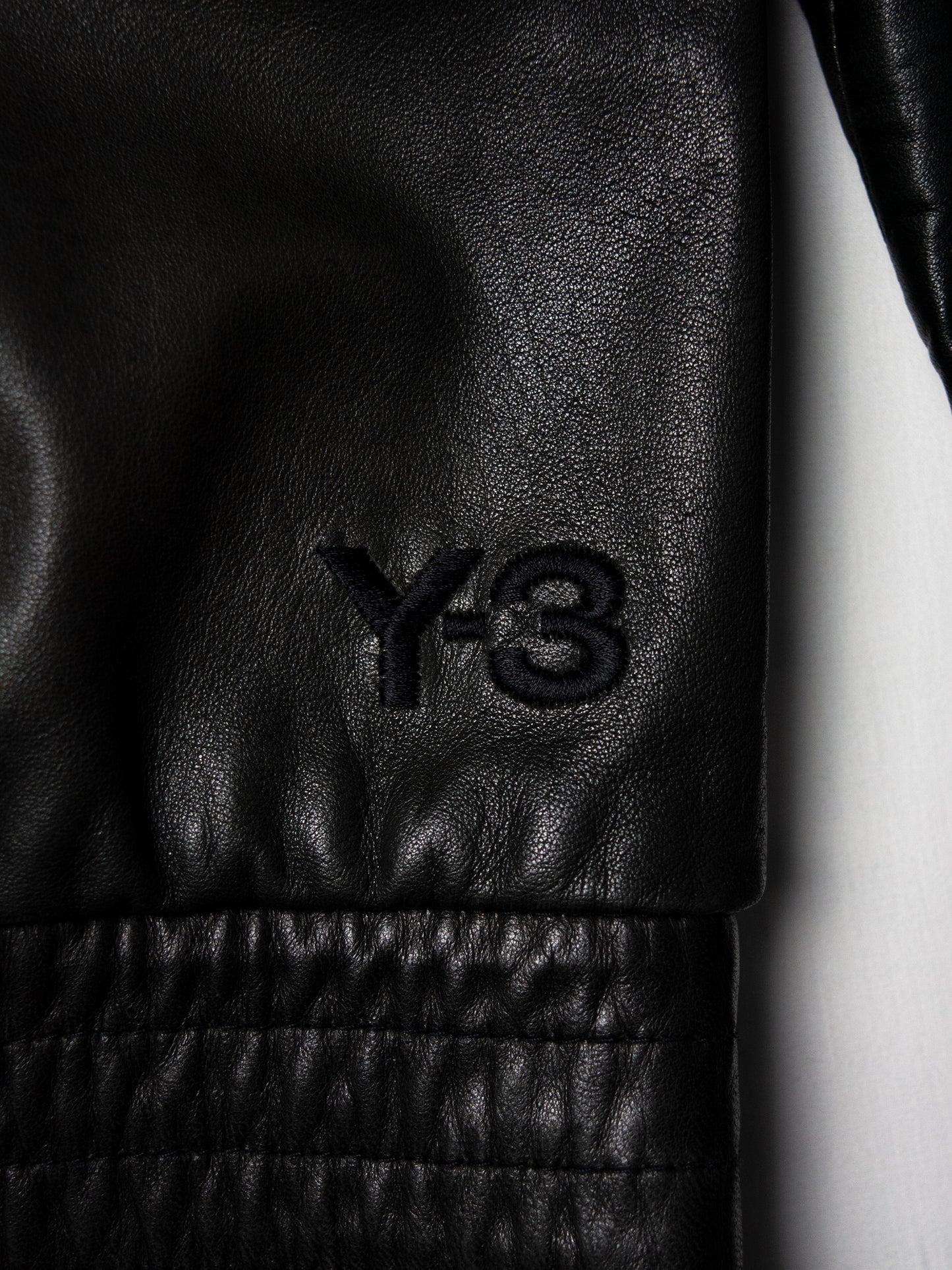 Y-3 - S/S 2009 - leather jacket with oversized hood - size S