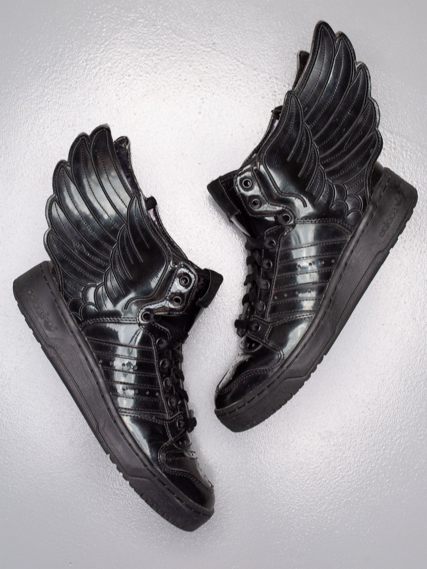 adidas Originals by Jeremy Scott S/S 2013 JS Wings 2.0 "Patent Black" - size 39 1/3