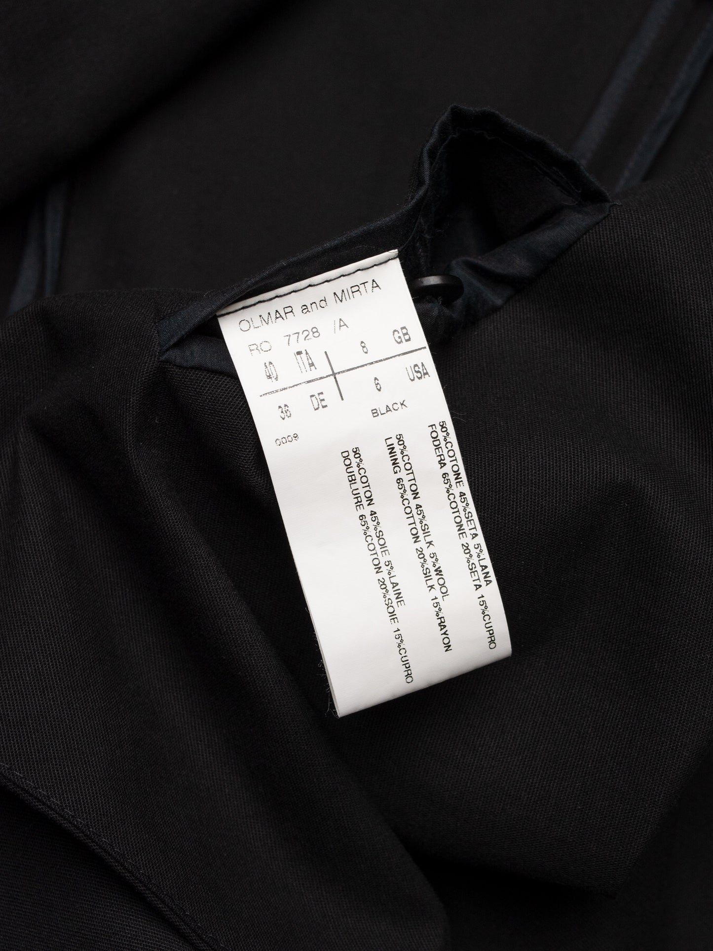 Rick Owens - S/S 2006 - asymmetric jacket - size 40