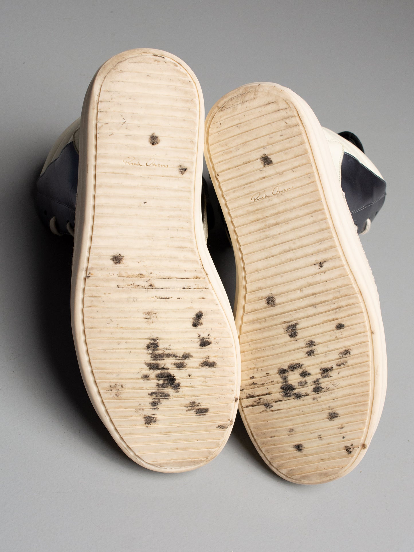Rick Owens S/S 2015 Dirty Silver Geobasket - size 40